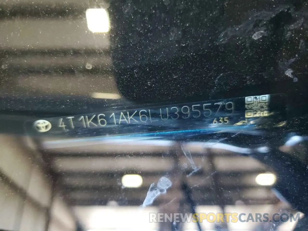12 Photograph of a damaged car 4T1K61AK6LU395579 TOYOTA CAMRY 2020
