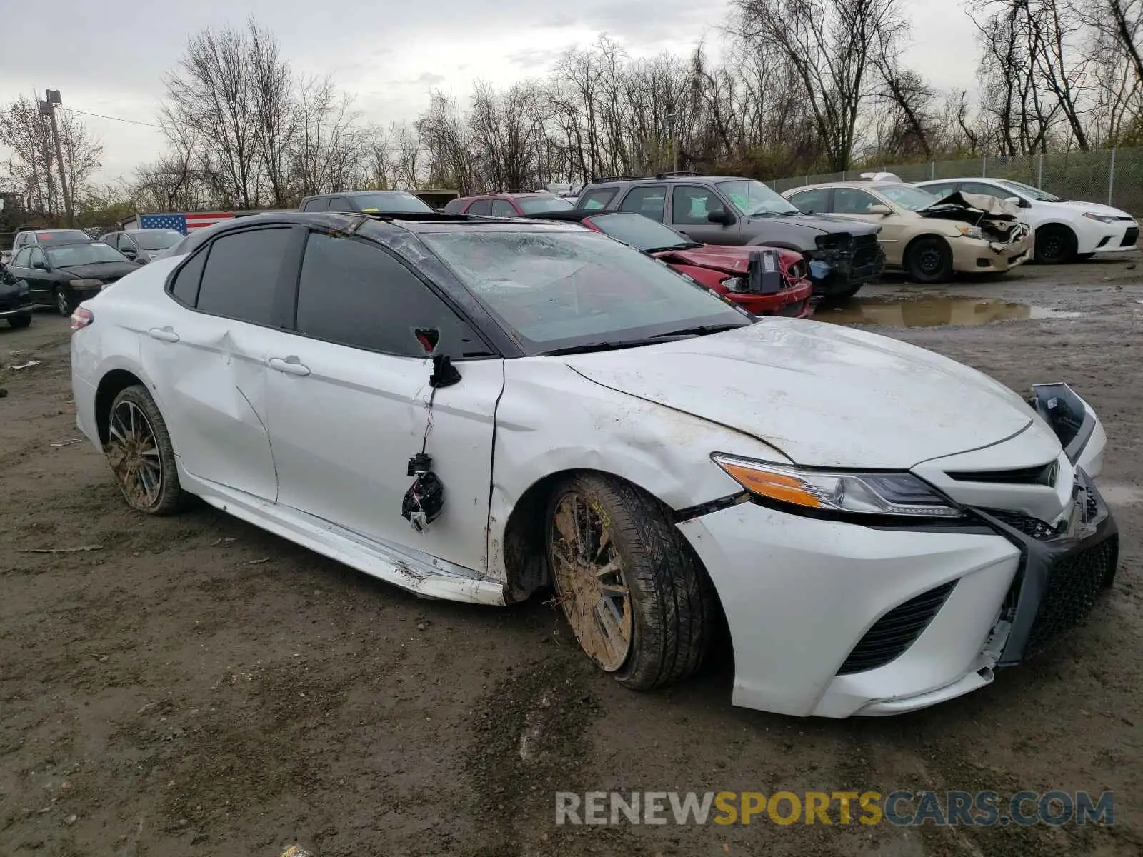 1 Photograph of a damaged car 4T1K61BK0LU016428 TOYOTA CAMRY 2020
