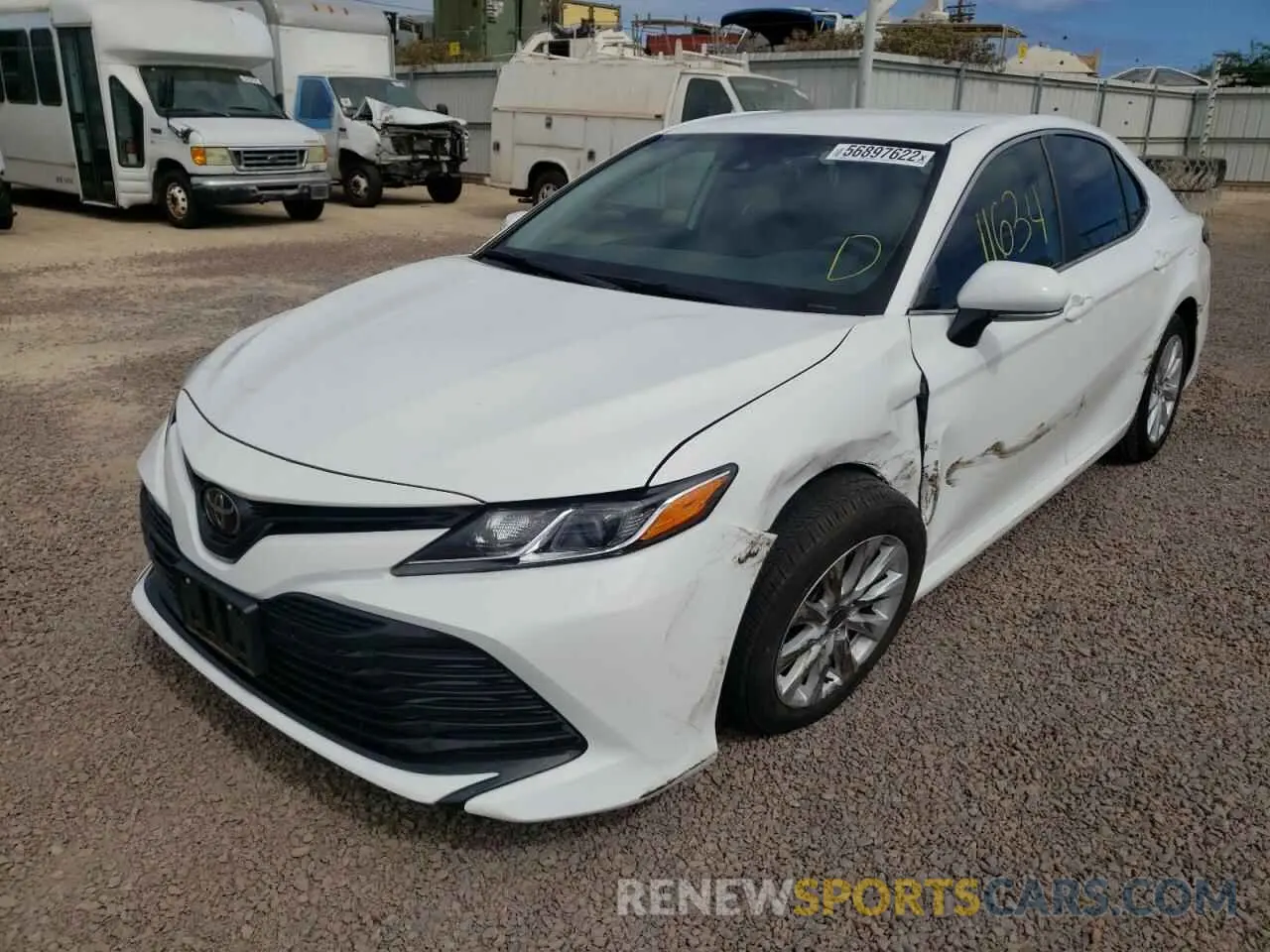 2 Фотография поврежденного автомобиля 4T1L11AK4LU876627 TOYOTA CAMRY 2020