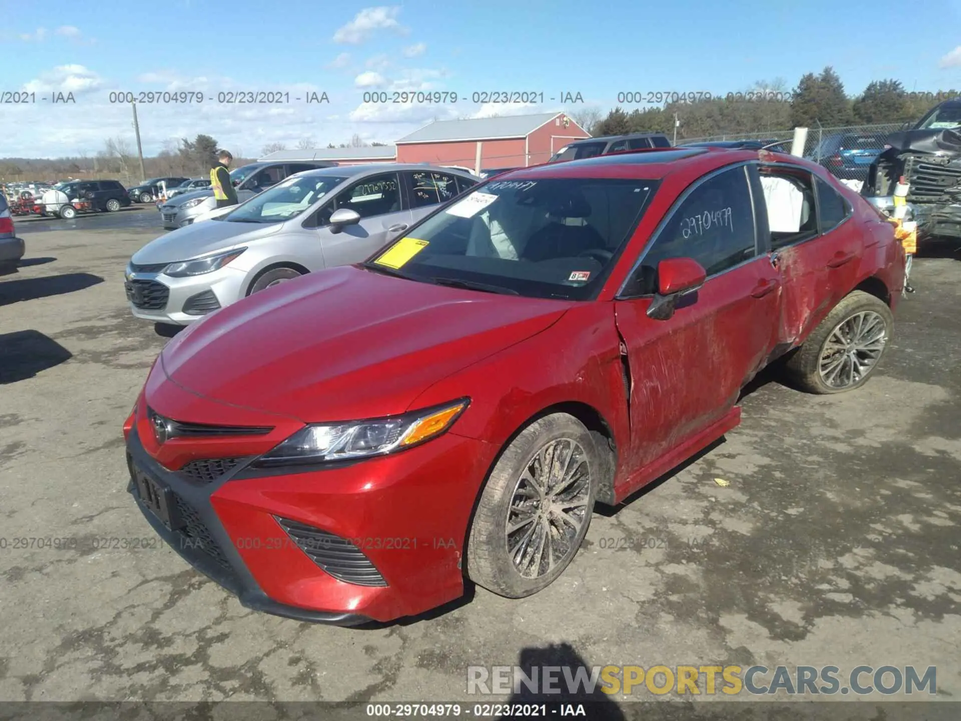 2 Photograph of a damaged car 4T1M11BK0LU003492 TOYOTA CAMRY 2020