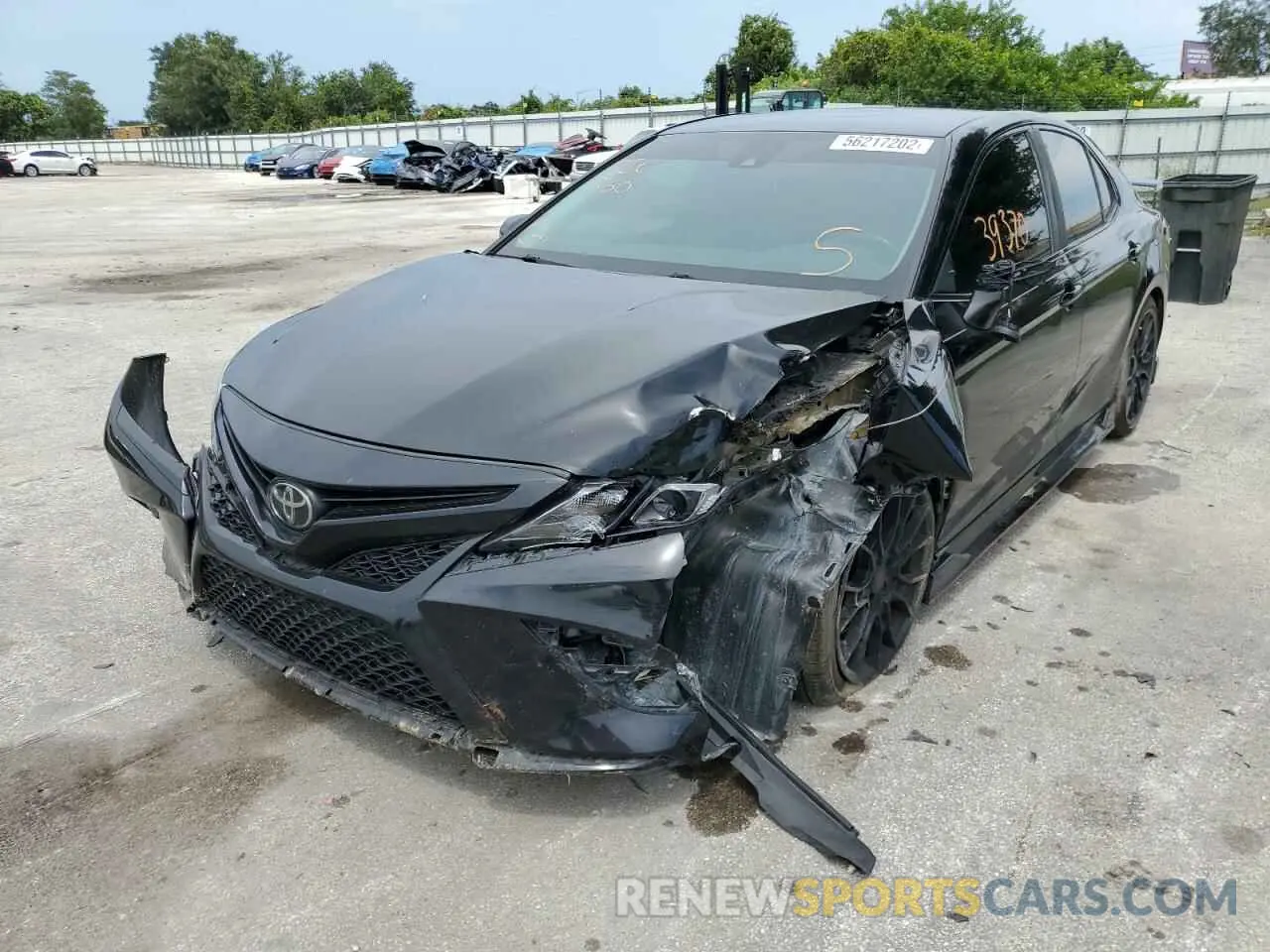 2 Photograph of a damaged car 4T1NZ1AKXLU036790 TOYOTA CAMRY 2020