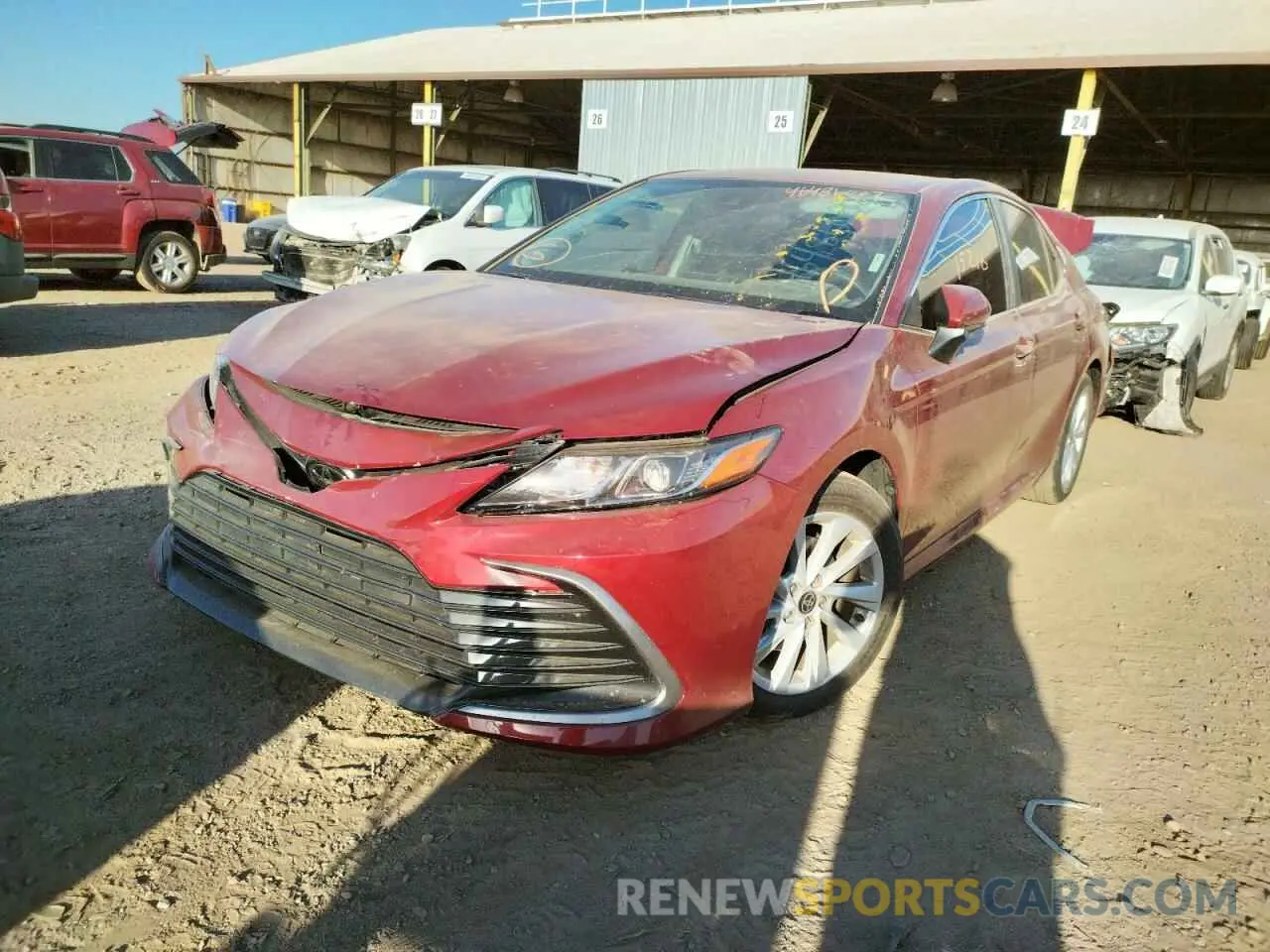 2 Photograph of a damaged car 4T1C11AK0MU463489 TOYOTA CAMRY 2021
