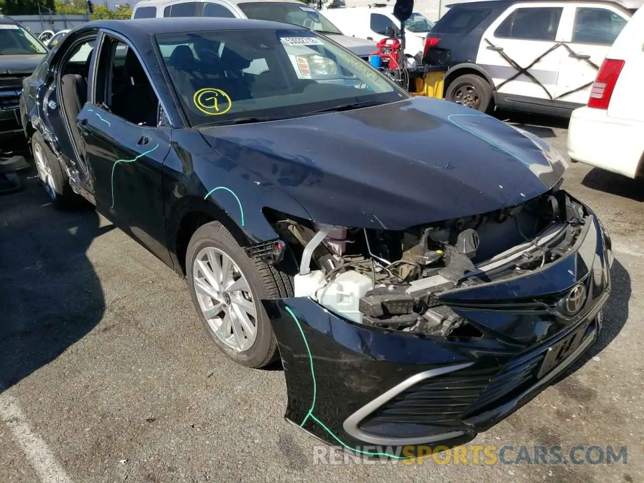 1 Photograph of a damaged car 4T1C11AK1MU436267 TOYOTA CAMRY 2021