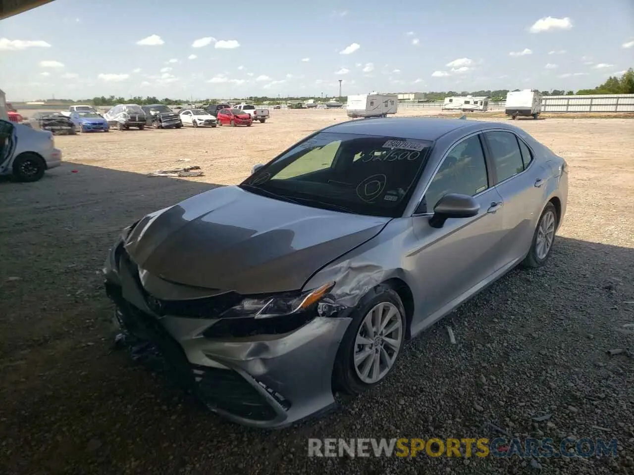 2 Photograph of a damaged car 4T1C11AK1MU521500 TOYOTA CAMRY 2021