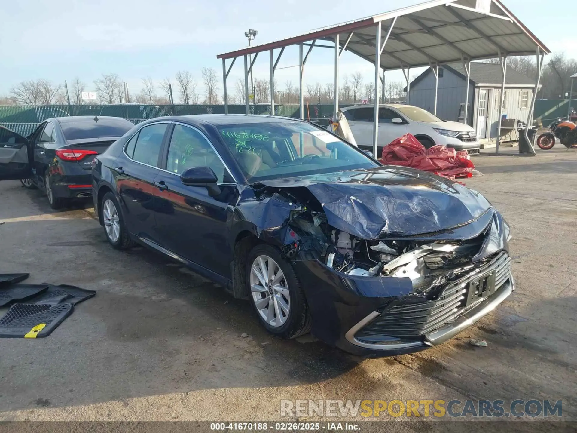 1 Photograph of a damaged car 4T1C11AK4MU461468 TOYOTA CAMRY 2021