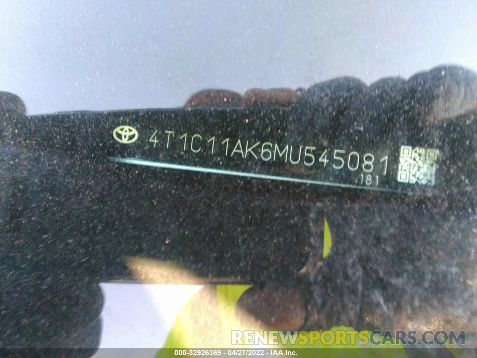 9 Photograph of a damaged car 4T1C11AK6MU545081 TOYOTA CAMRY 2021