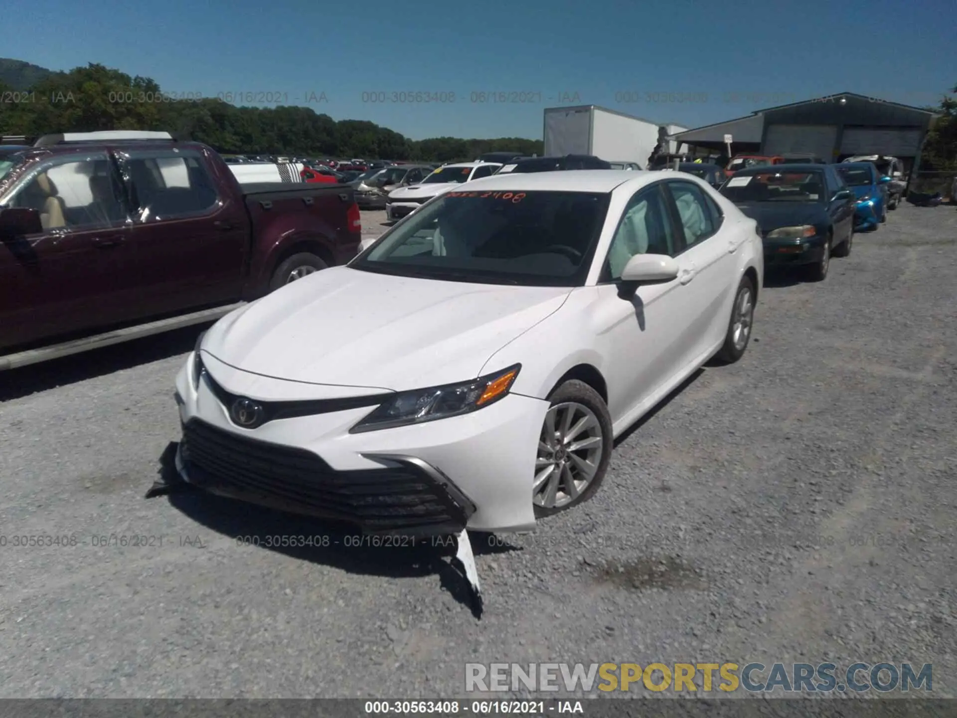 2 Photograph of a damaged car 4T1C11AK7MU542853 TOYOTA CAMRY 2021
