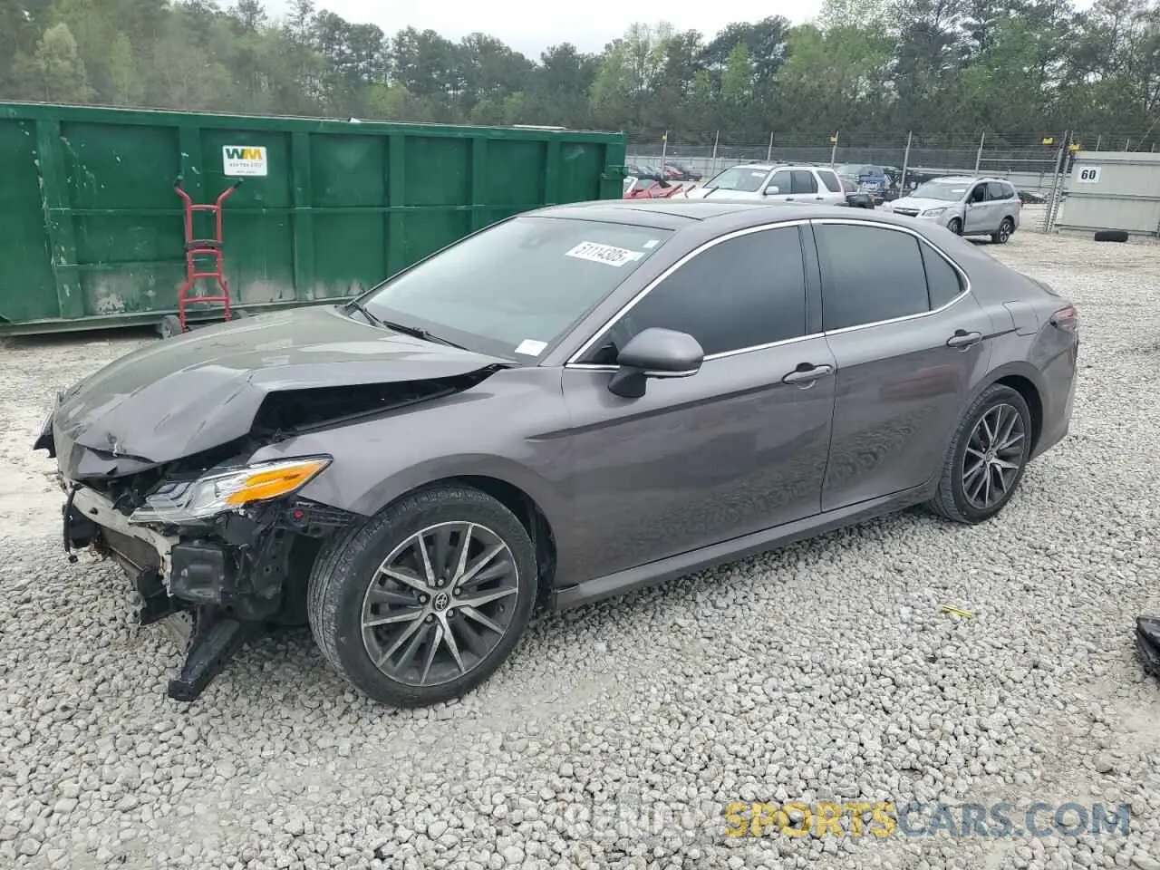 1 Photograph of a damaged car 4T1F11AK9MU605688 TOYOTA CAMRY 2021