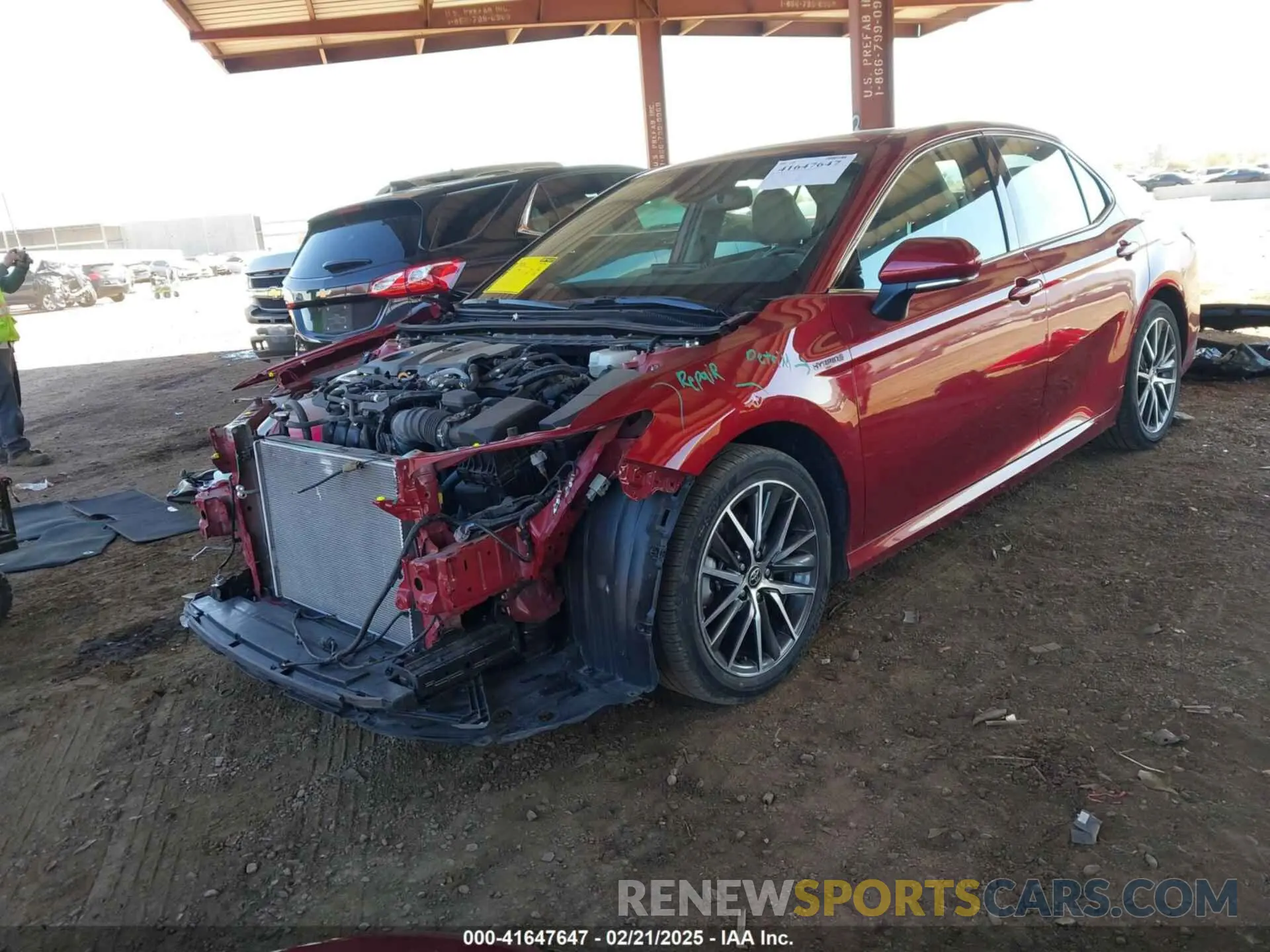 2 Photograph of a damaged car 4T1F31AK3MU026819 TOYOTA CAMRY 2021