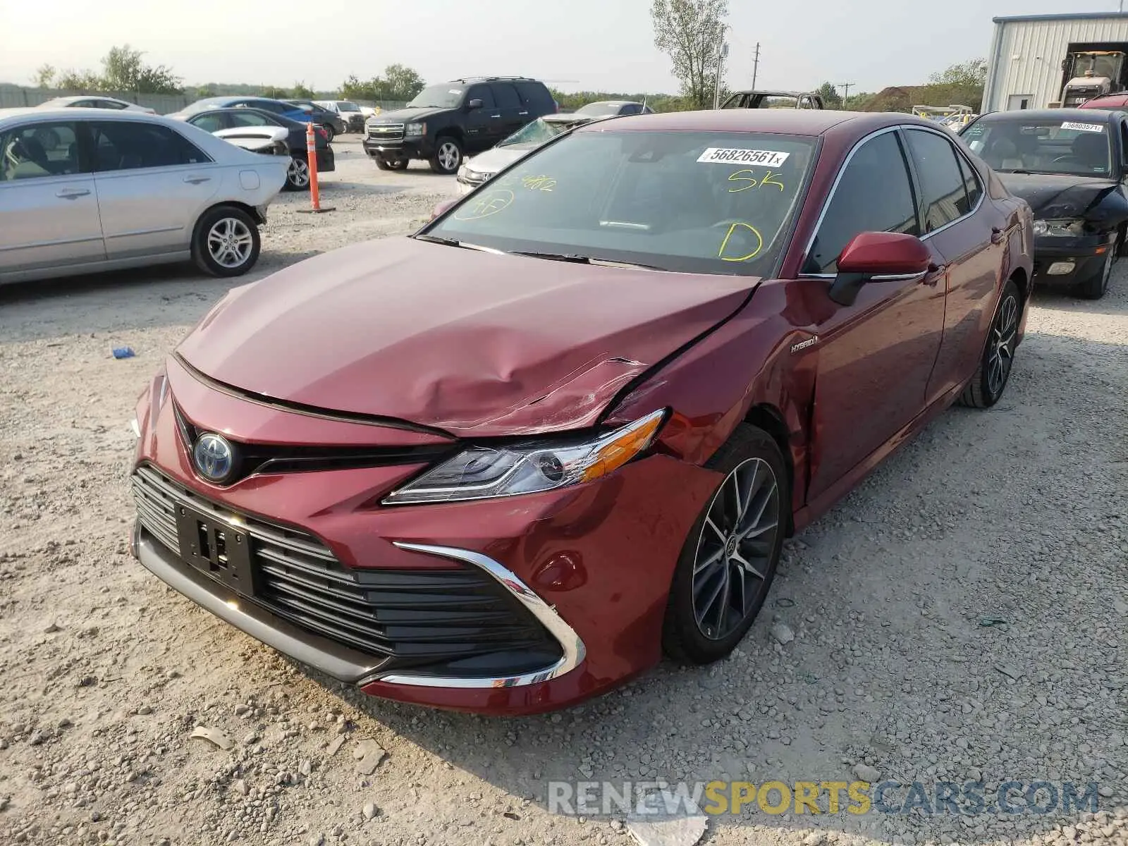 2 Photograph of a damaged car 4T1F31AK3MU554862 TOYOTA CAMRY 2021