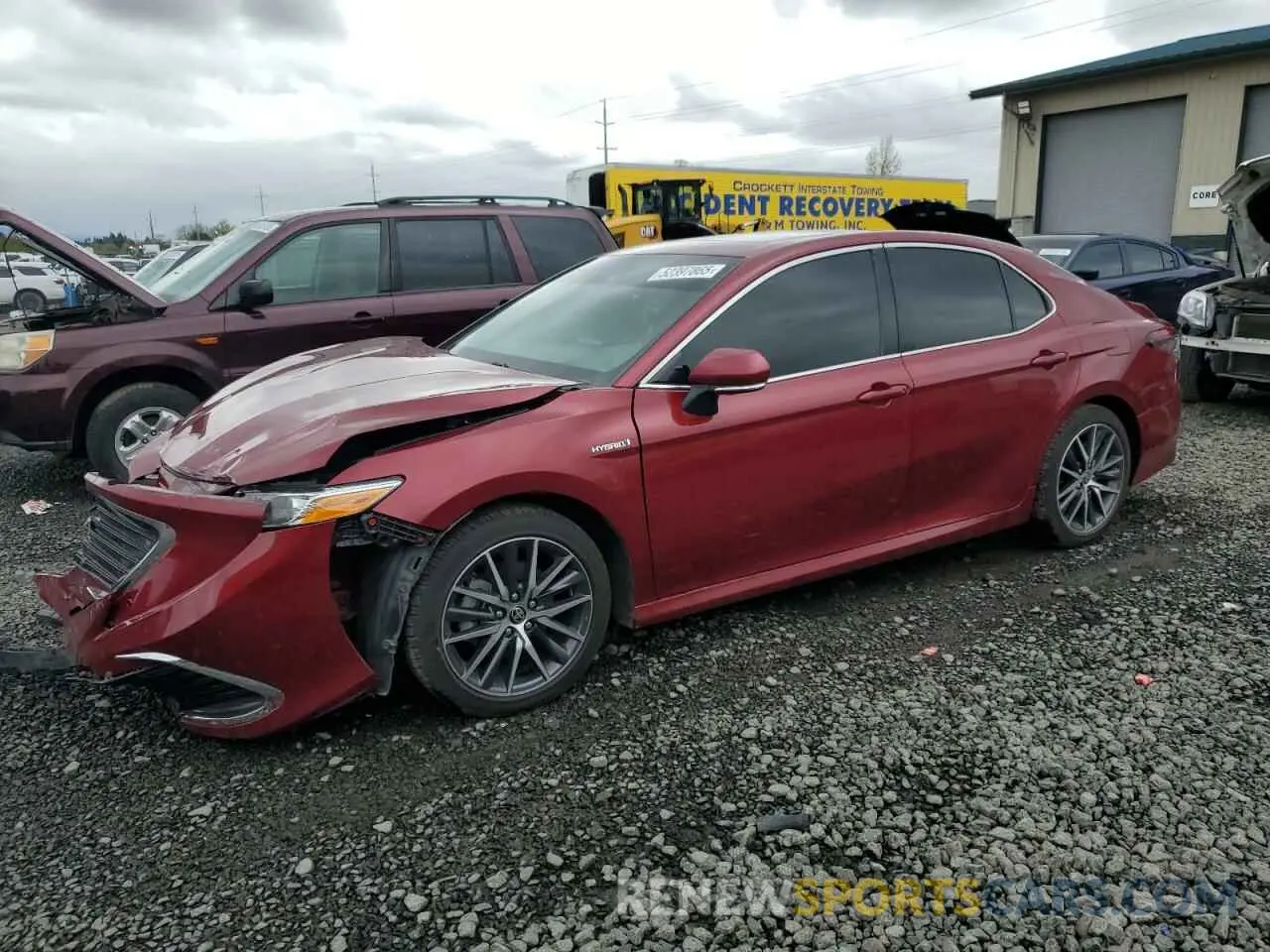 1 Photograph of a damaged car 4T1F31AK9MU557832 TOYOTA CAMRY 2021