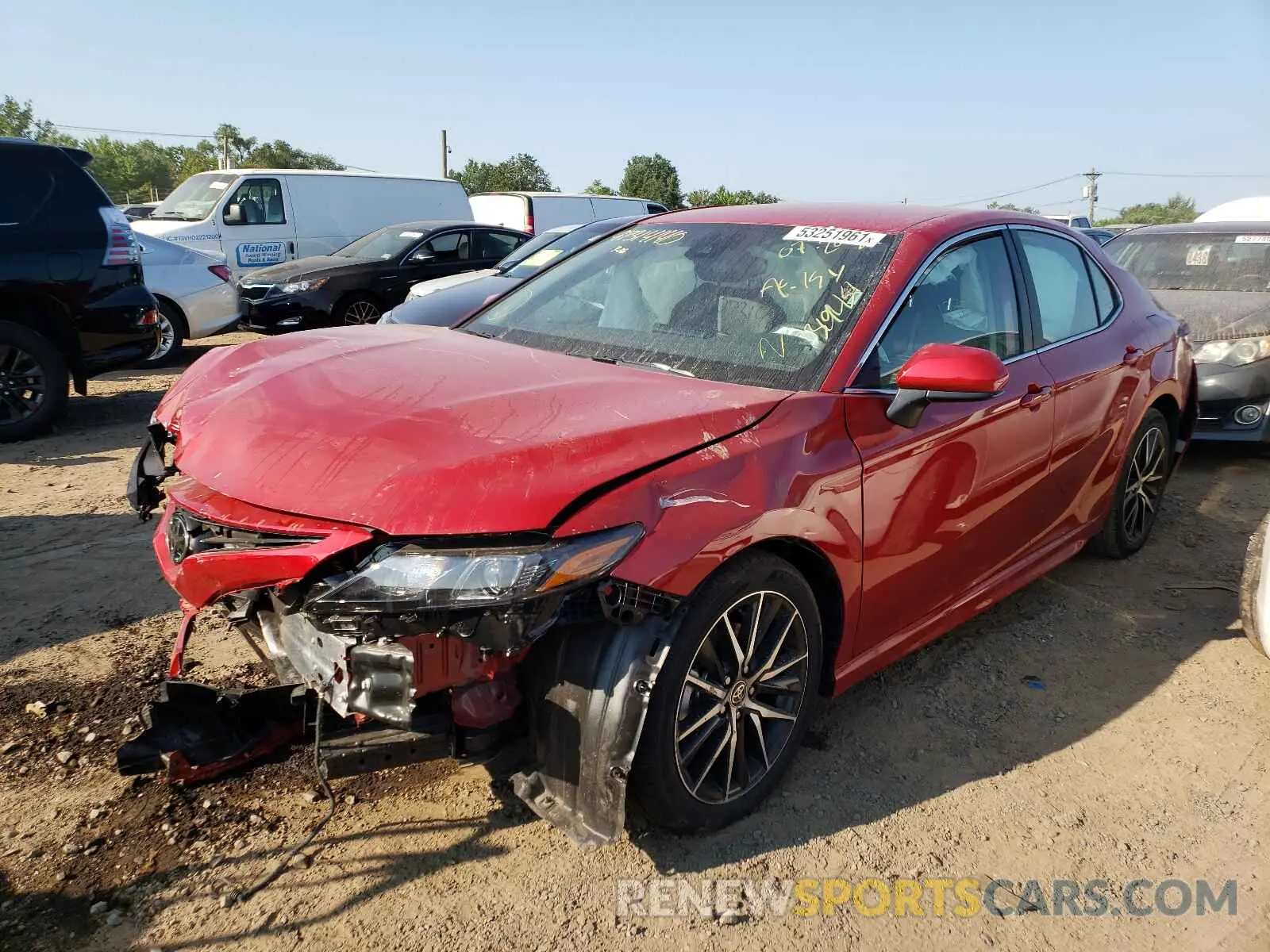 2 Photograph of a damaged car 4T1G11AK0MU471965 TOYOTA CAMRY 2021