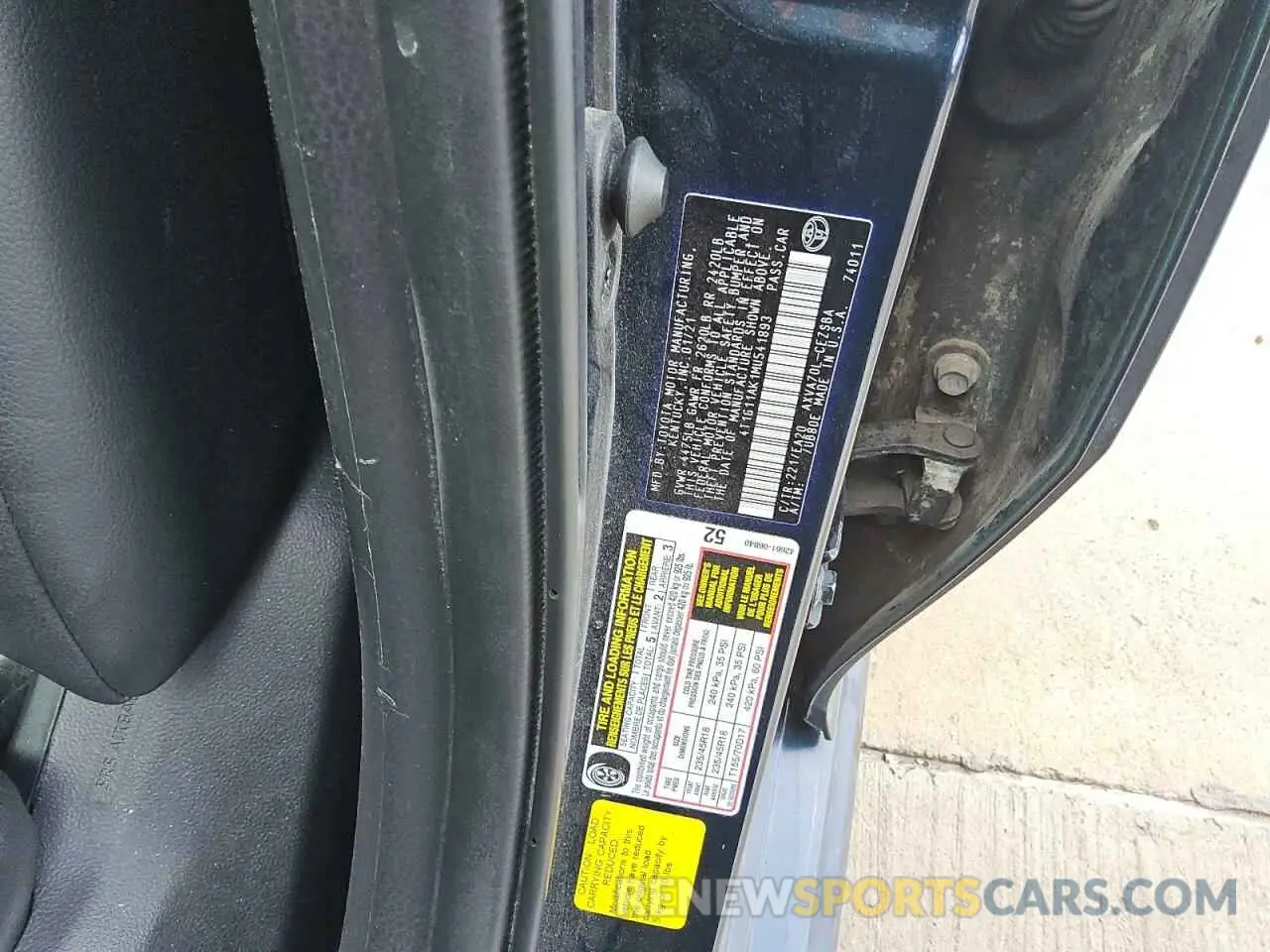 12 Photograph of a damaged car 4T1G11AK1MU541893 TOYOTA CAMRY 2021