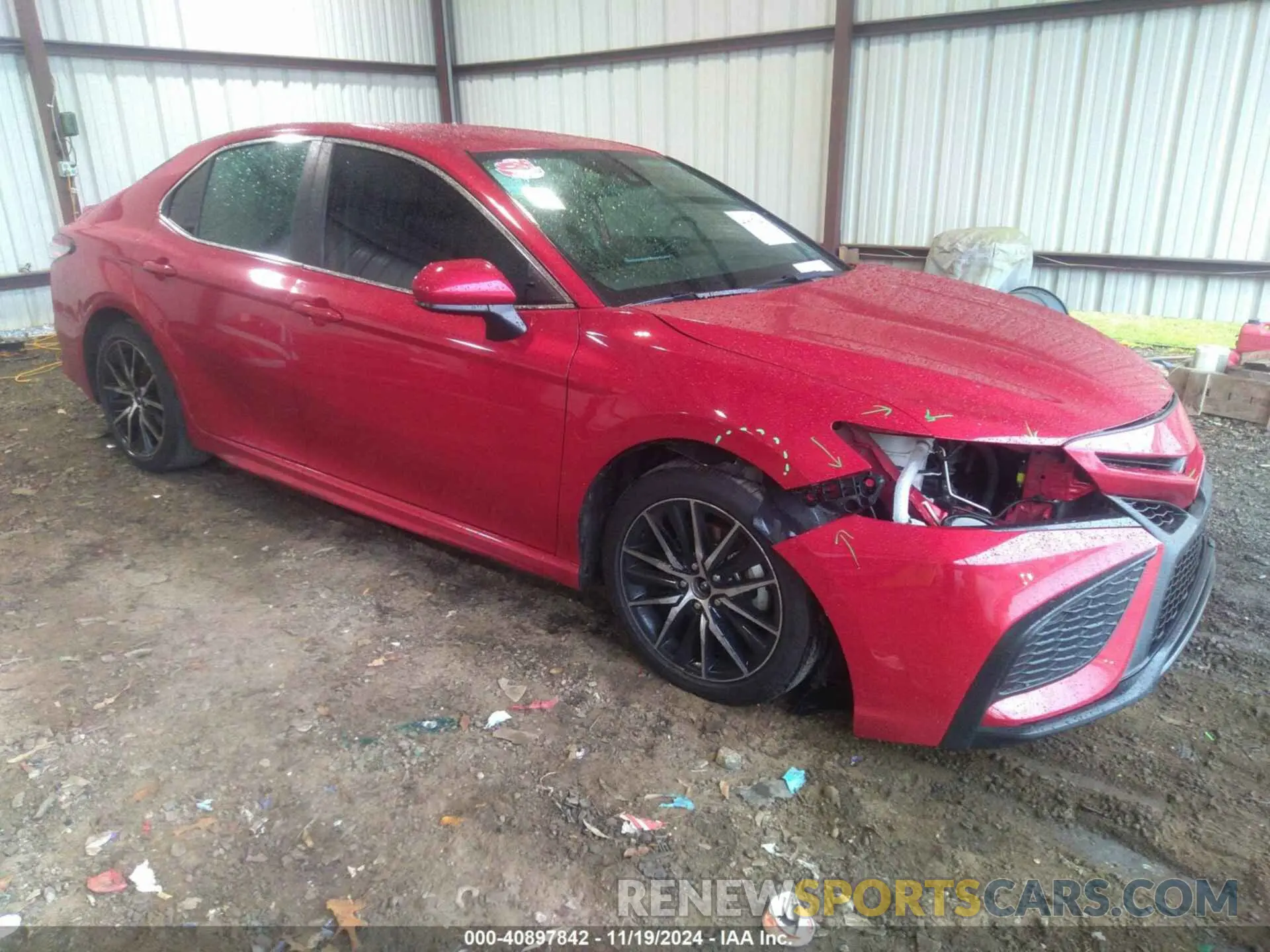1 Photograph of a damaged car 4T1G11AK3MU453959 TOYOTA CAMRY 2021