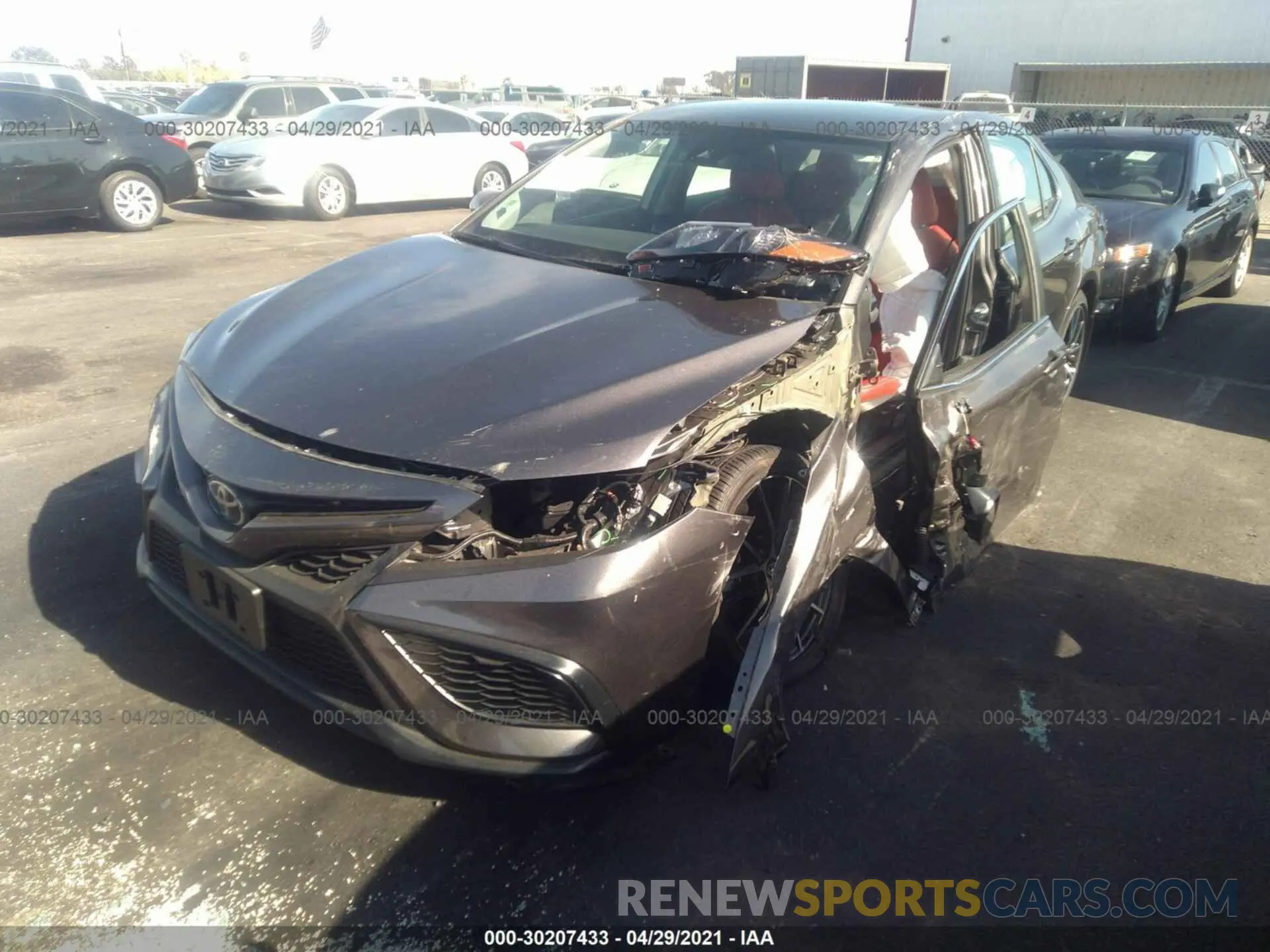 2 Photograph of a damaged car 4T1G11AK4MU525381 TOYOTA CAMRY 2021