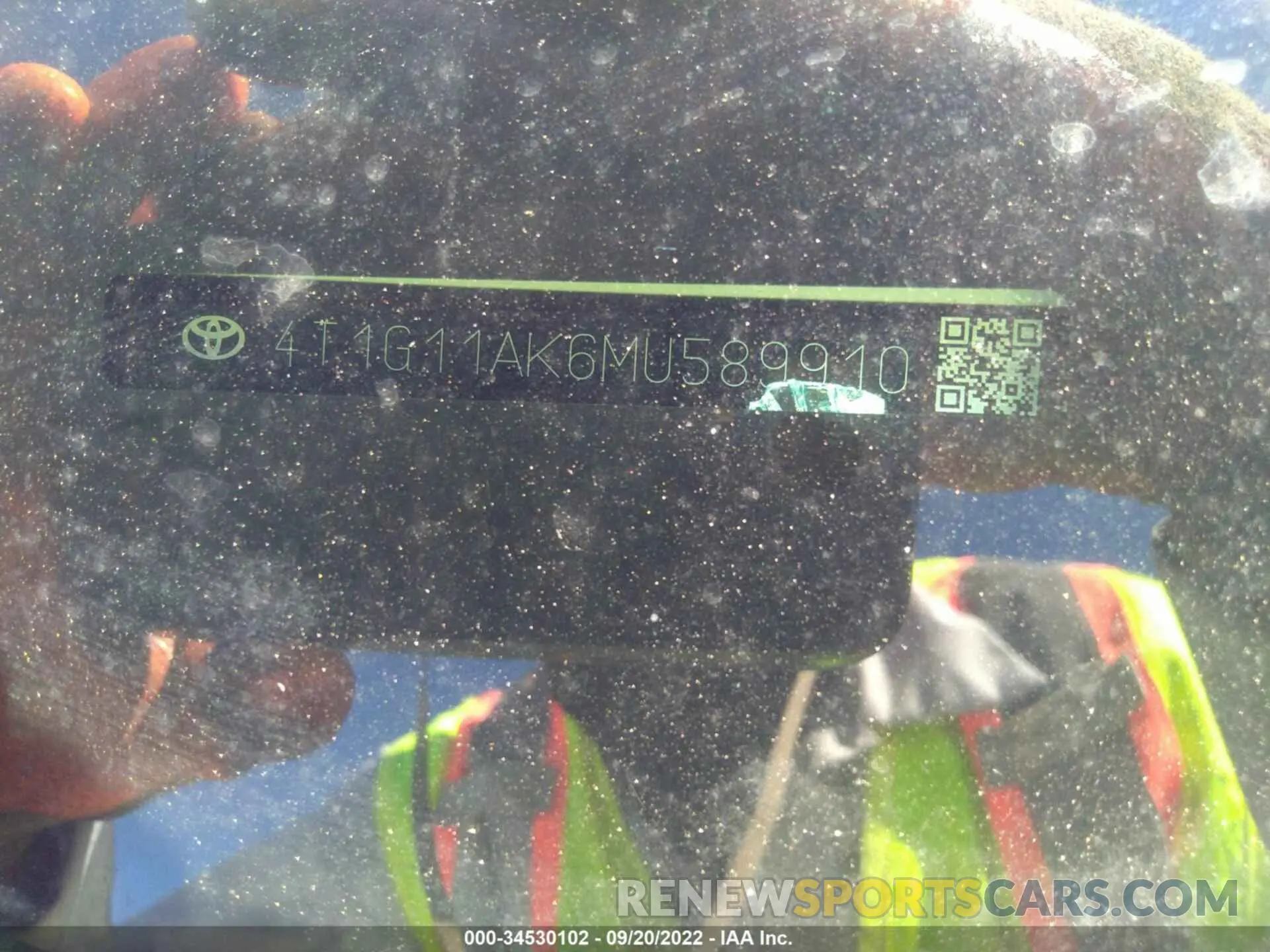 9 Фотография поврежденного автомобиля 4T1G11AK6MU589910 TOYOTA CAMRY 2021