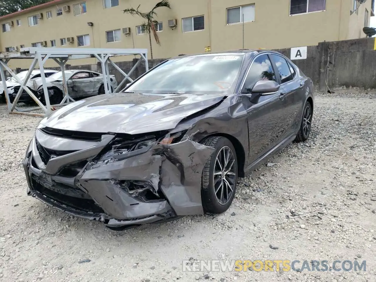 2 Photograph of a damaged car 4T1G11AK7MU527092 TOYOTA CAMRY 2021