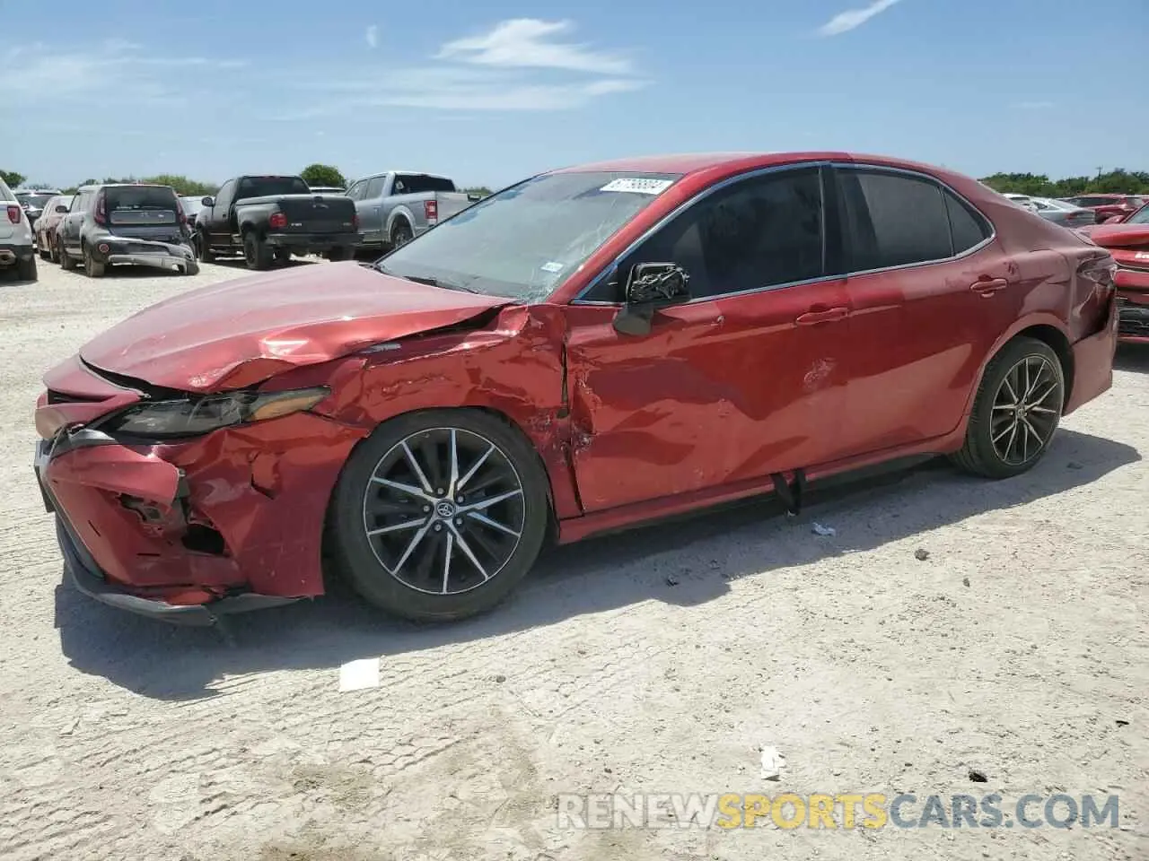 1 Photograph of a damaged car 4T1G11AK8MU451432 TOYOTA CAMRY 2021