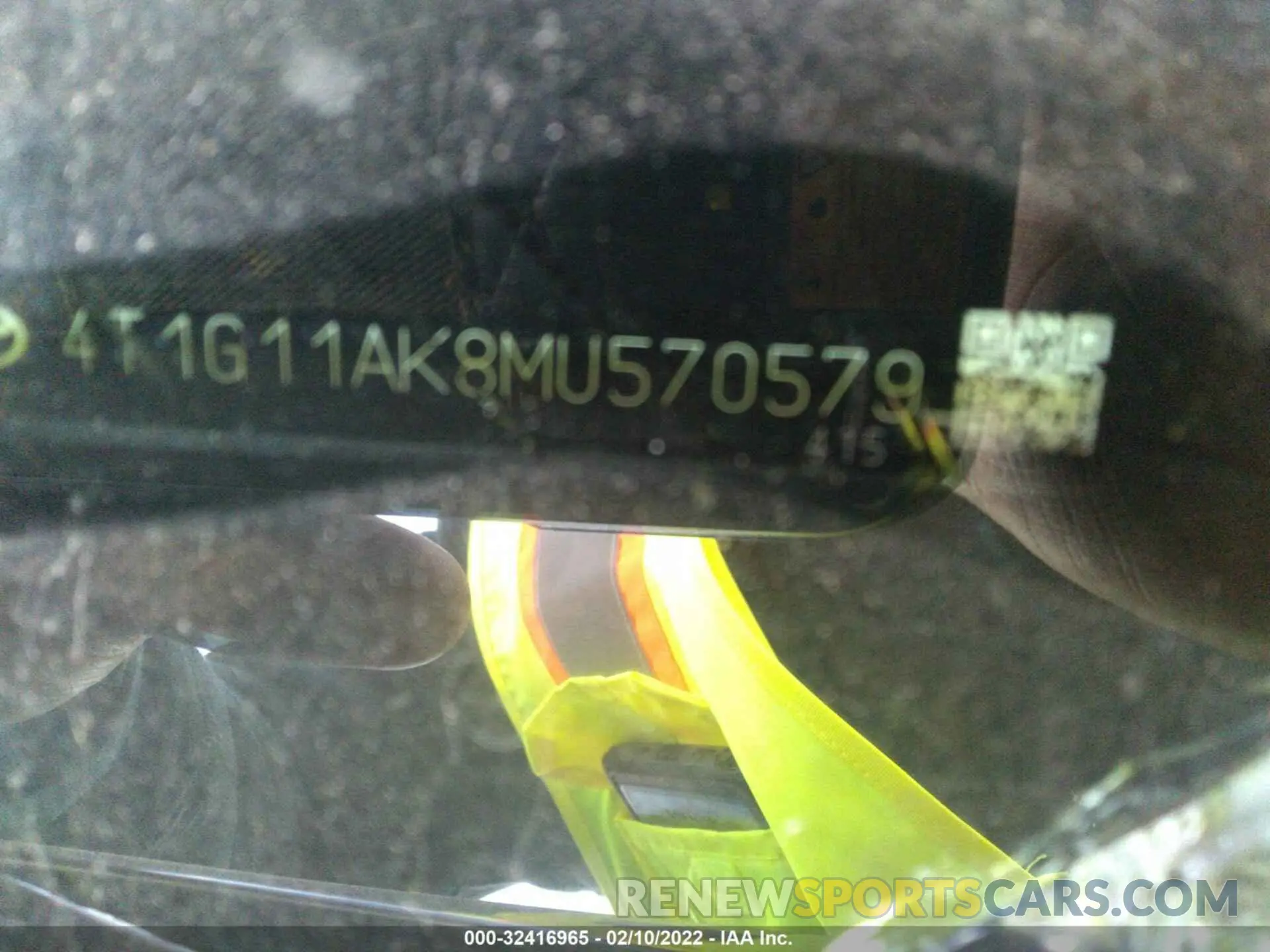 9 Фотография поврежденного автомобиля 4T1G11AK8MU570579 TOYOTA CAMRY 2021
