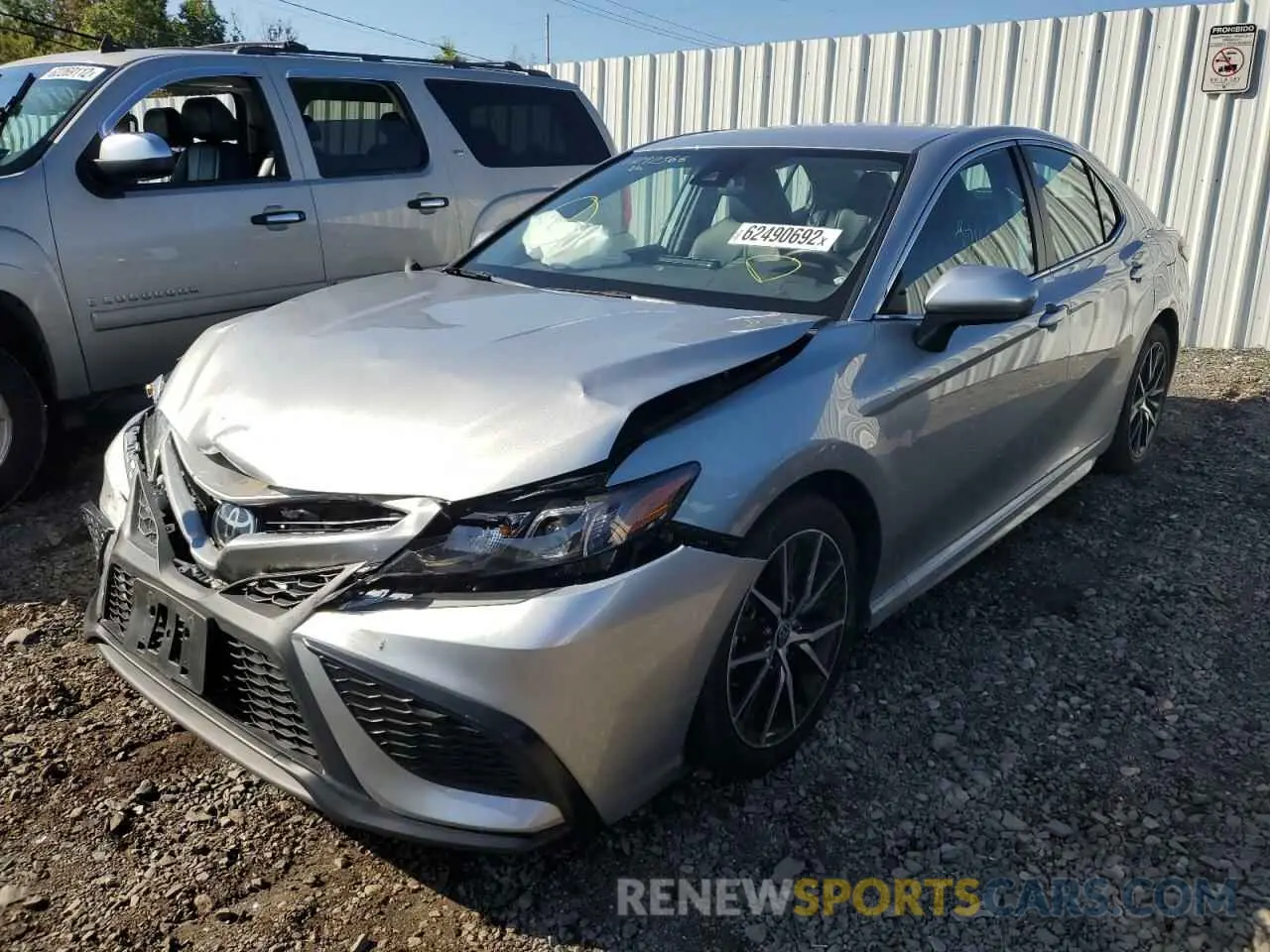 2 Photograph of a damaged car 4T1G11AK8MU590587 TOYOTA CAMRY 2021