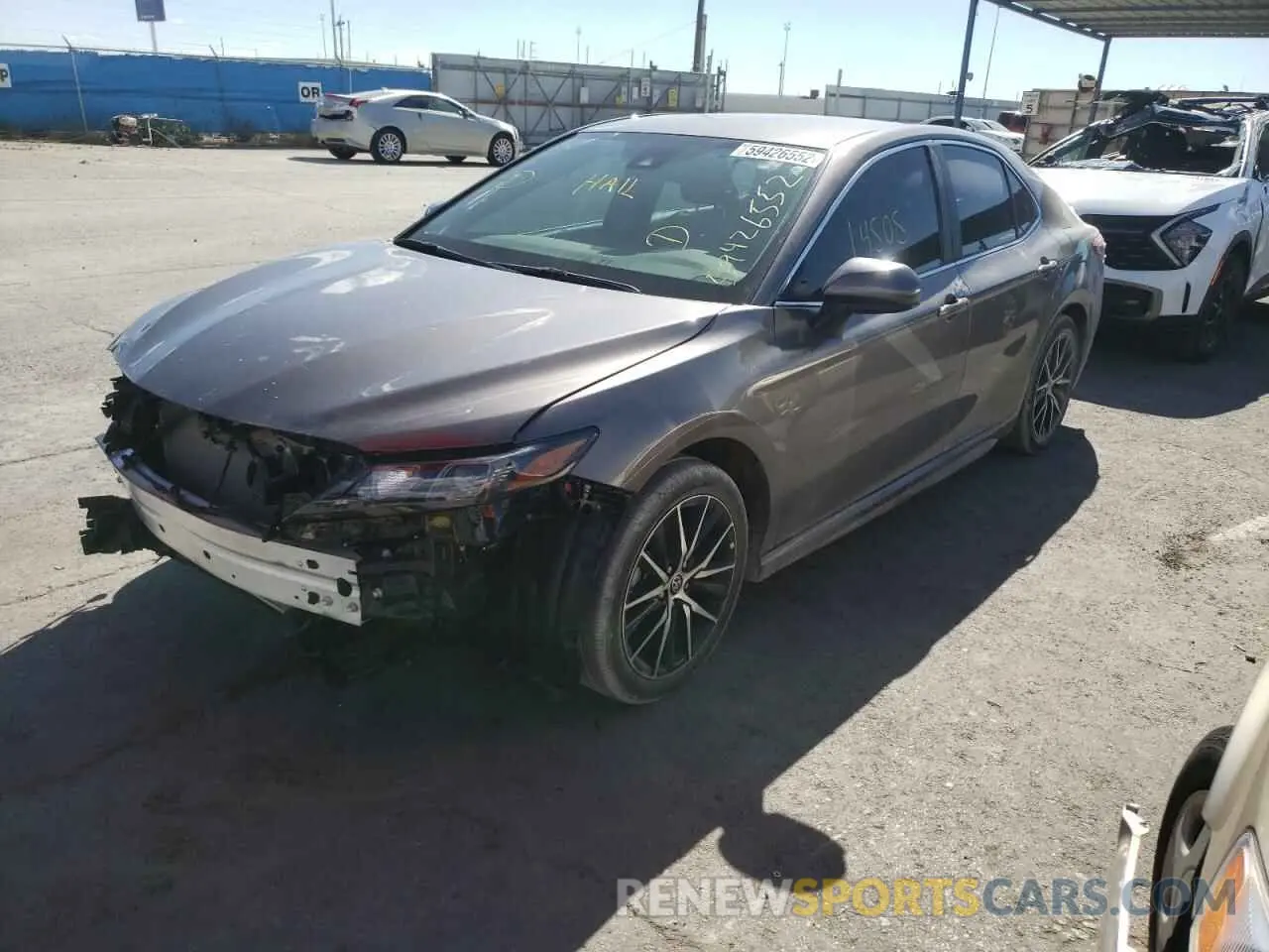 2 Photograph of a damaged car 4T1G11AK8MU607789 TOYOTA CAMRY 2021