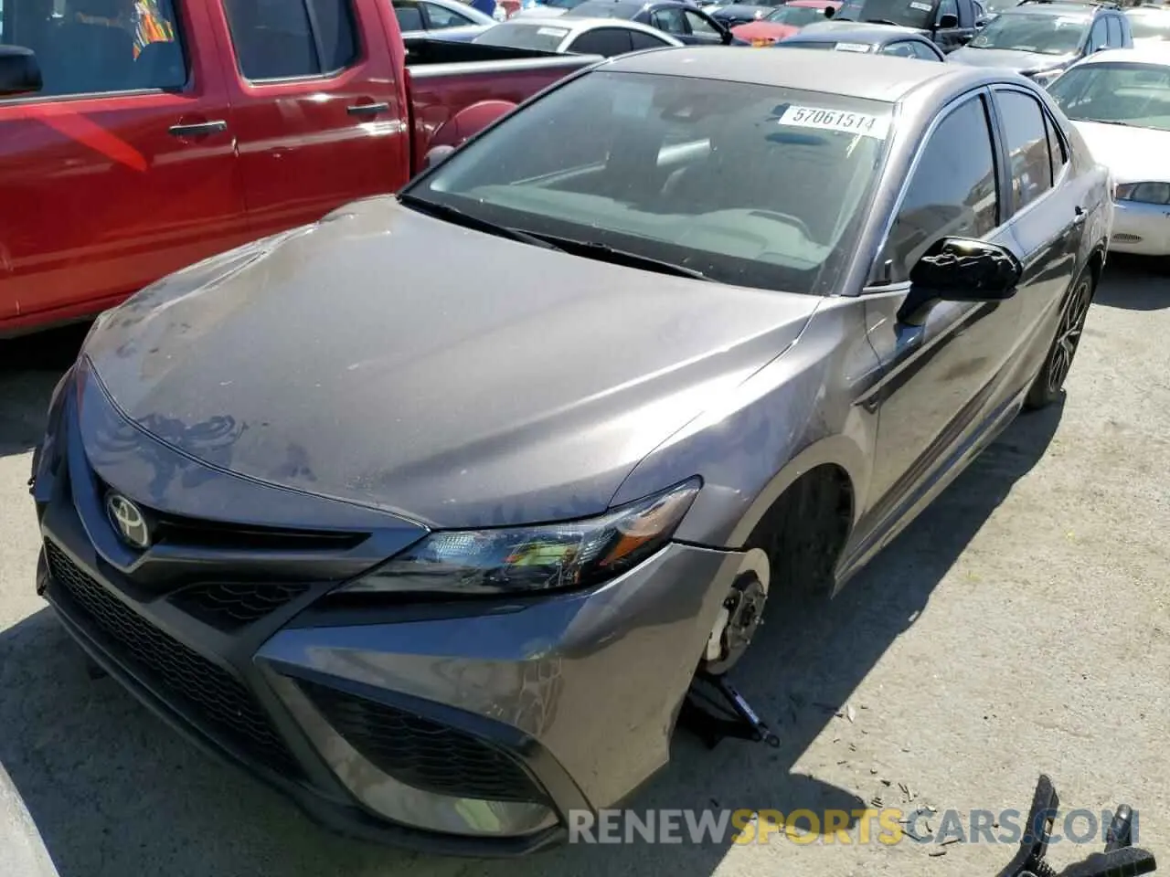 1 Photograph of a damaged car 4T1G11AK9MU409142 TOYOTA CAMRY 2021