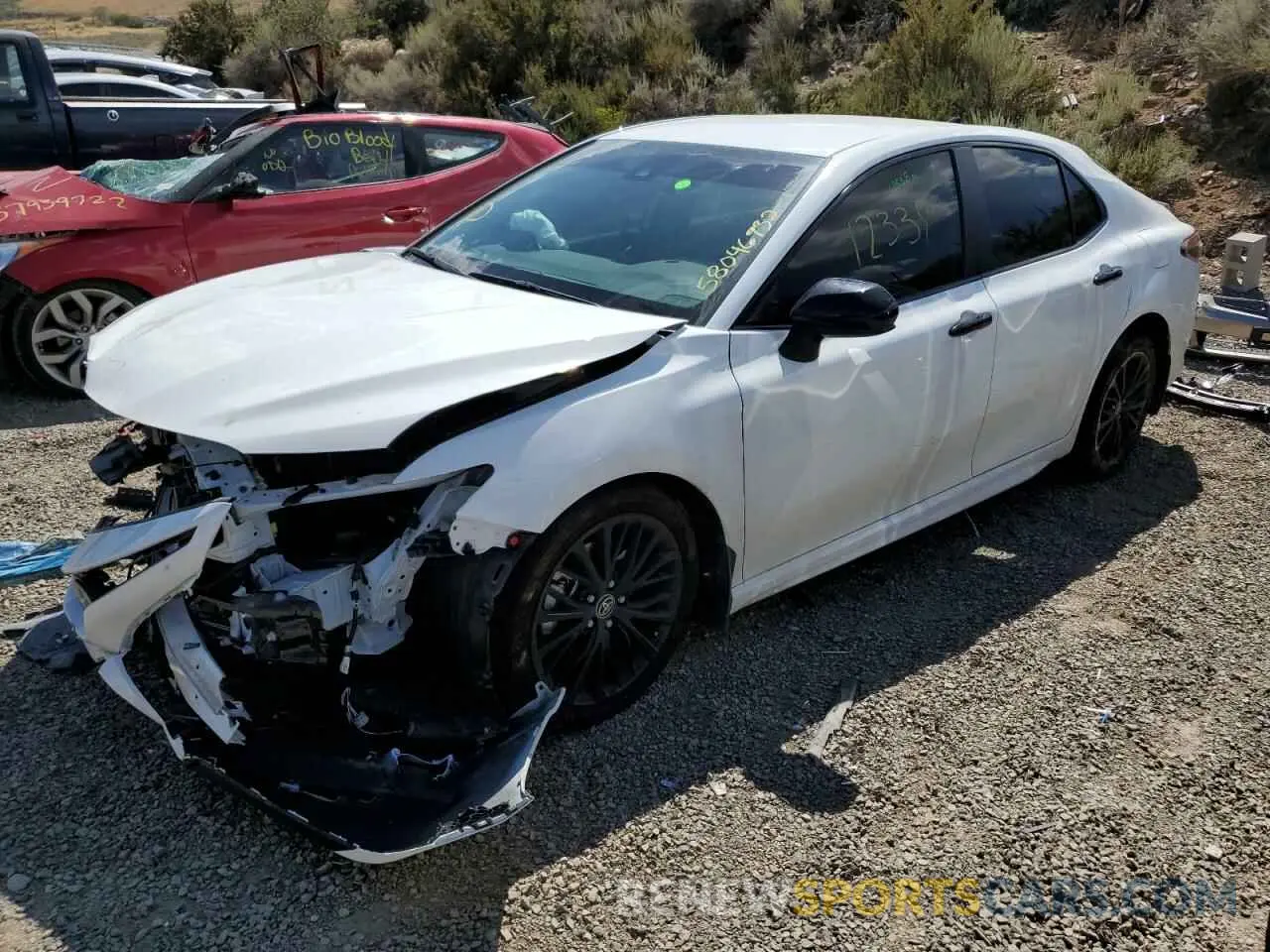 2 Photograph of a damaged car 4T1G11BK2MU047203 TOYOTA CAMRY 2021