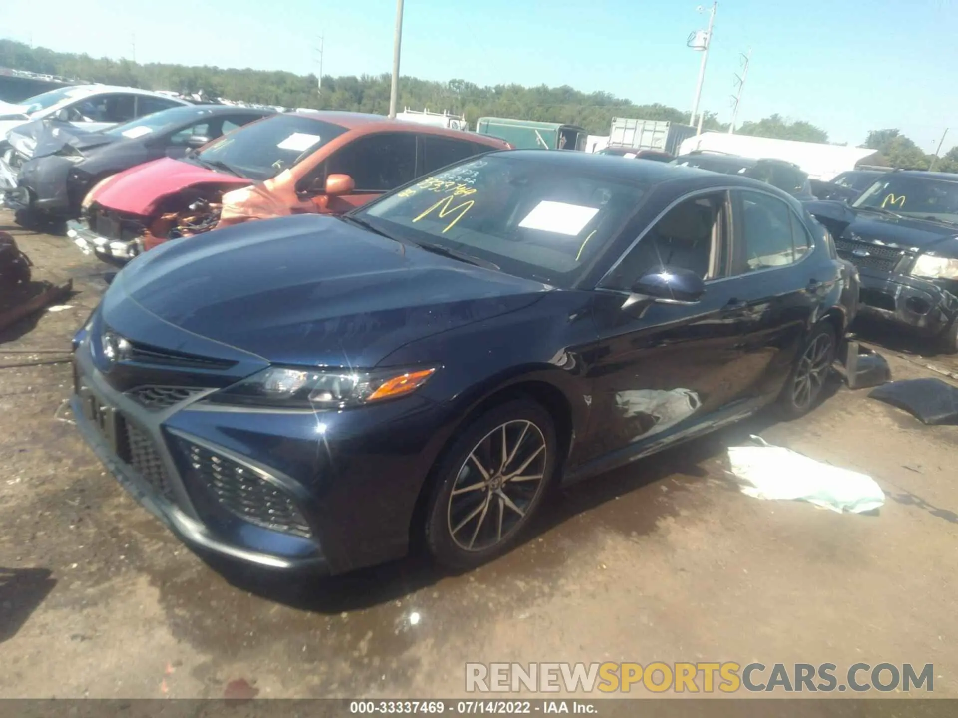 2 Photograph of a damaged car 4T1G11BK9MU028213 TOYOTA CAMRY 2021