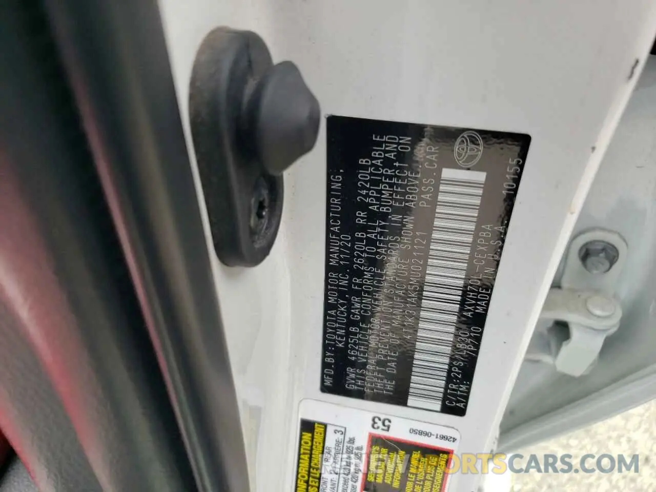 13 Photograph of a damaged car 4T1K31AK5MU021121 TOYOTA CAMRY 2021