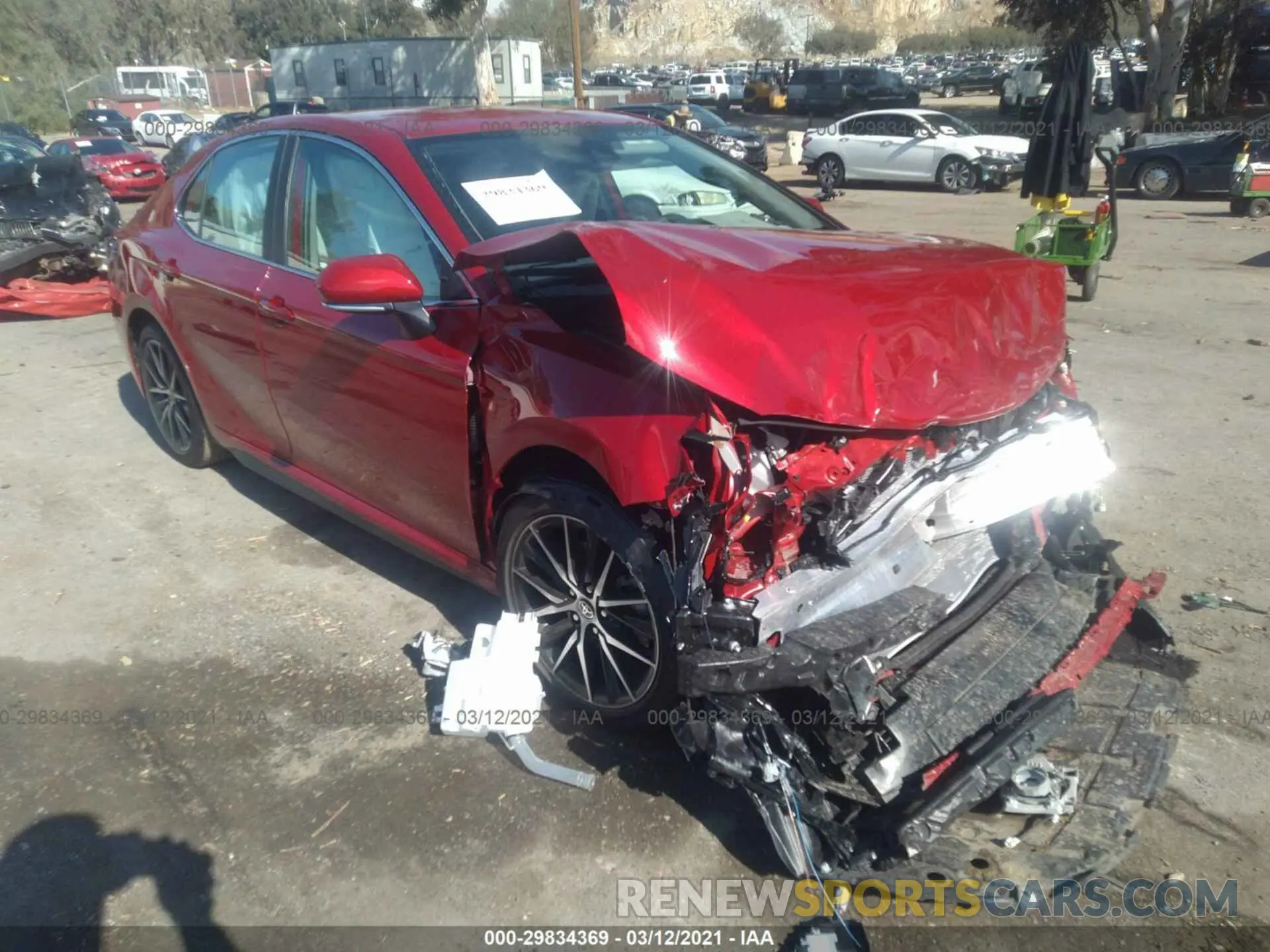 1 Photograph of a damaged car 4T1T11AK7MU422406 TOYOTA CAMRY 2021