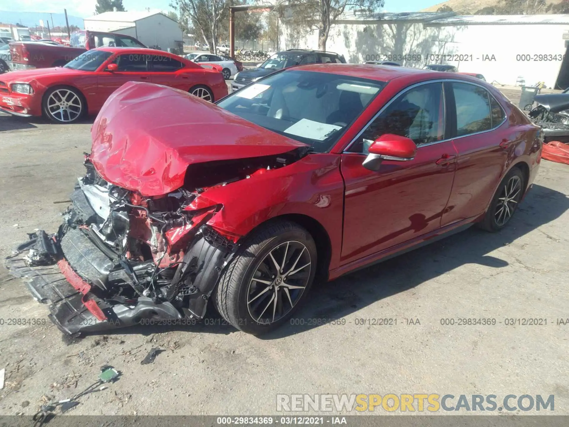 2 Photograph of a damaged car 4T1T11AK7MU422406 TOYOTA CAMRY 2021