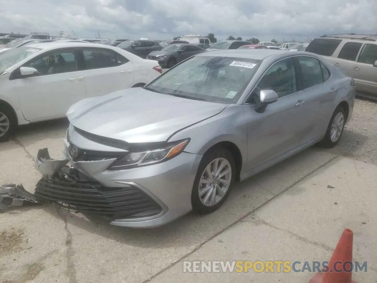 2 Photograph of a damaged car 4T1C11AK0NU047346 TOYOTA CAMRY 2022