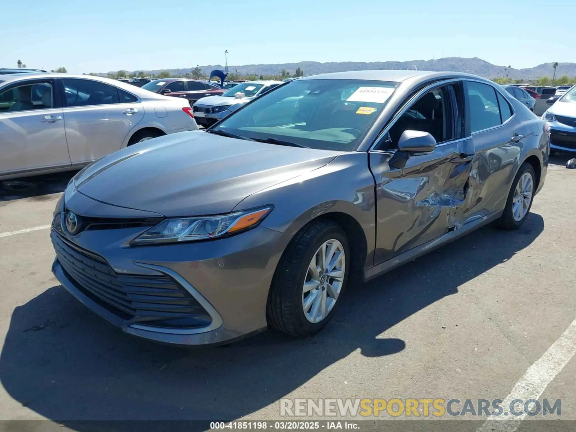 2 Photograph of a damaged car 4T1C11AK3NU068322 TOYOTA CAMRY 2022