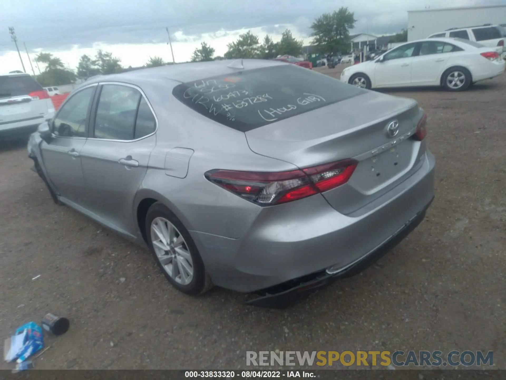 3 Photograph of a damaged car 4T1C11AK7NU637284 TOYOTA CAMRY 2022
