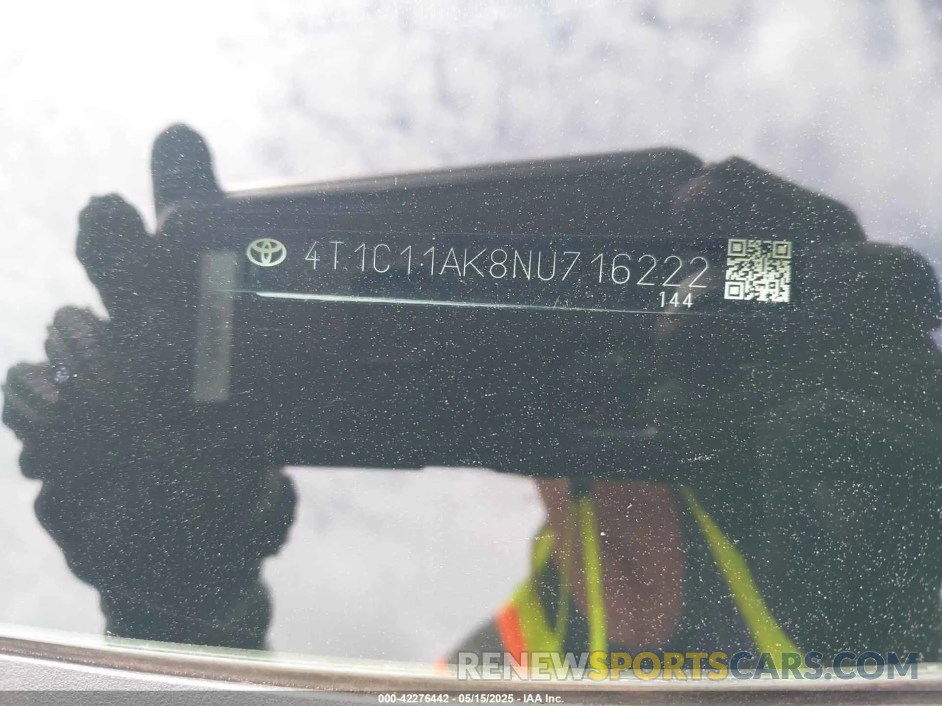 9 Фотография поврежденного автомобиля 4T1C11AK8NU716222 TOYOTA CAMRY 2022
