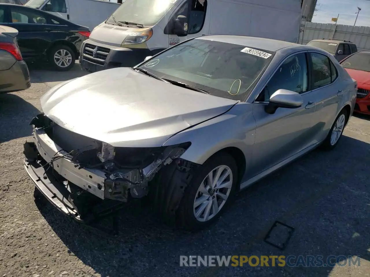 2 Photograph of a damaged car 4T1C11AK9NU637349 TOYOTA CAMRY 2022