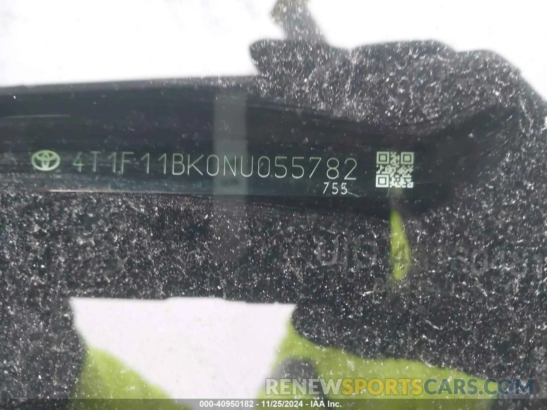 9 Photograph of a damaged car 4T1F11BK0NU055782 TOYOTA CAMRY 2022