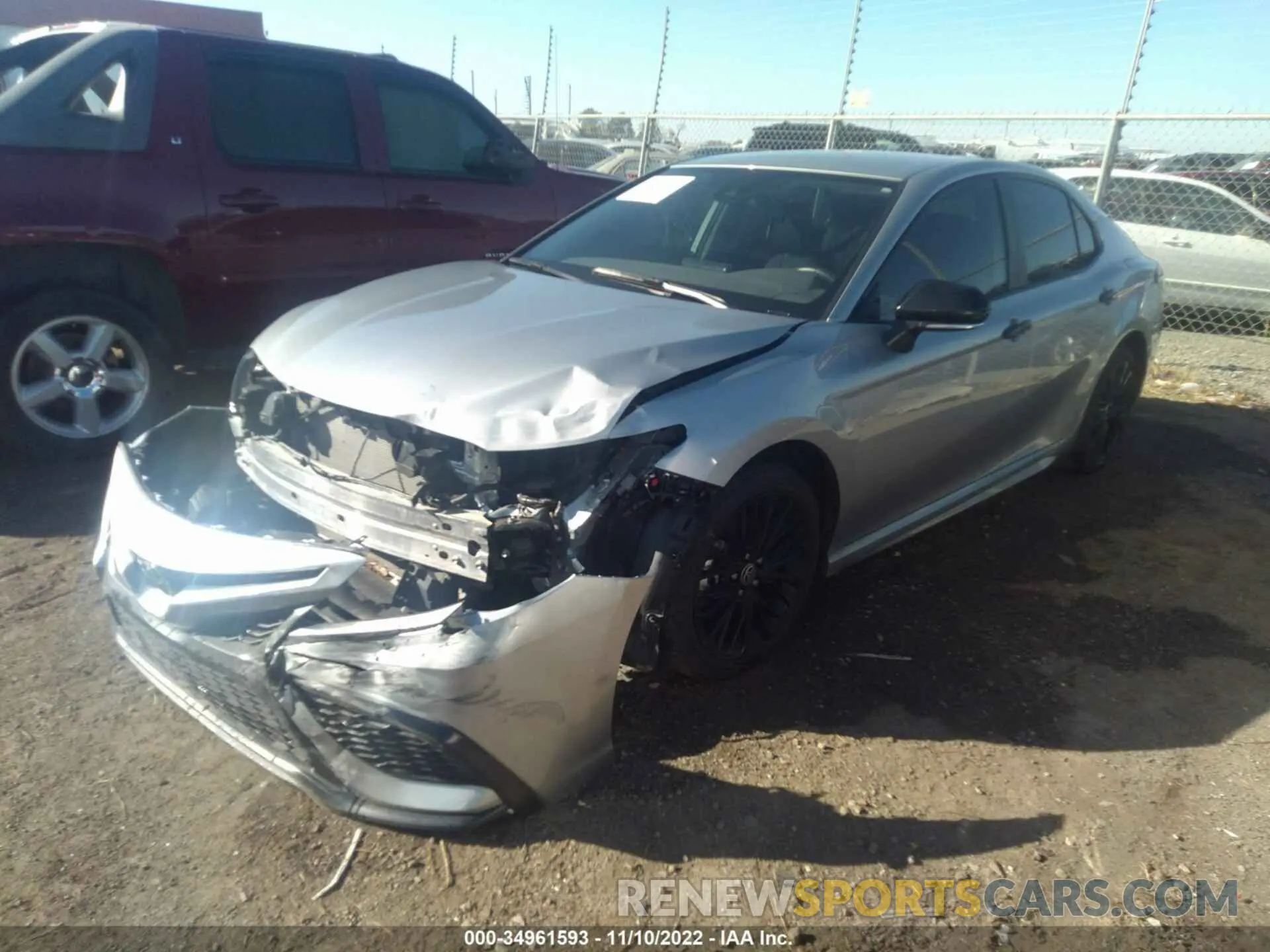 2 Photograph of a damaged car 4T1G11AK8NU499837 TOYOTA CAMRY 2022