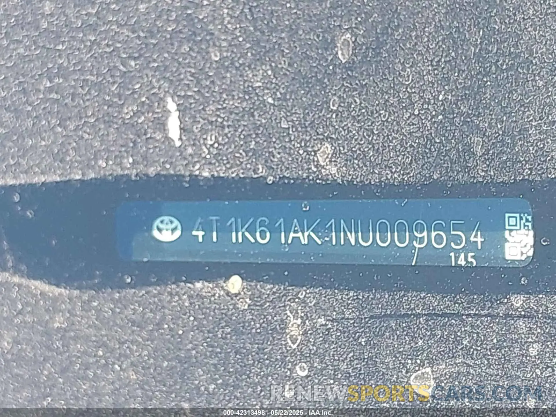 9 Photograph of a damaged car 4T1K61AK1NU009654 TOYOTA CAMRY 2022