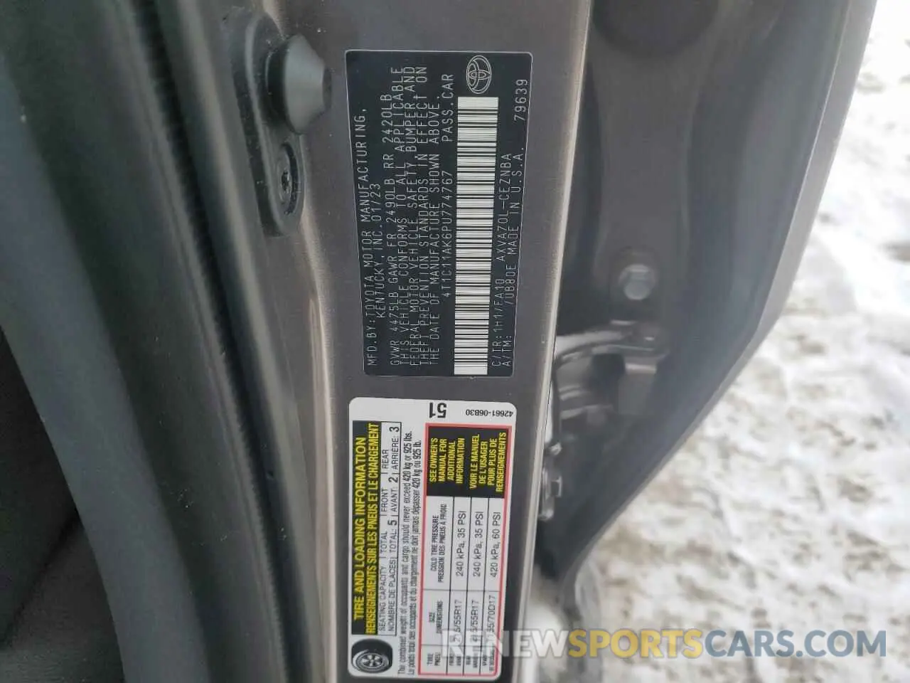 12 Фотография поврежденного автомобиля 4T1C11AK6PU774767 TOYOTA CAMRY 2023
