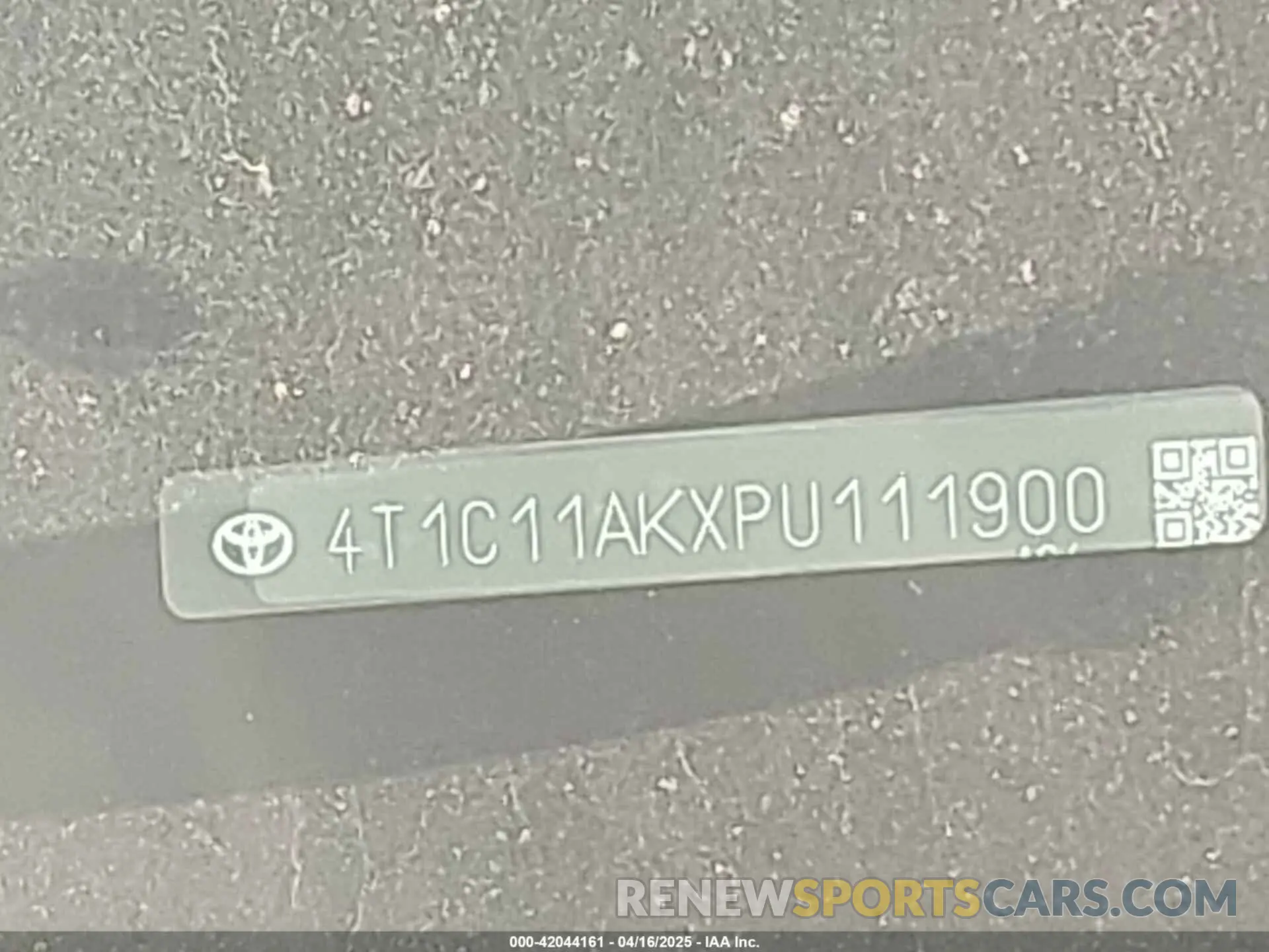 9 Фотография поврежденного автомобиля 4T1C11AKXPU111900 TOYOTA CAMRY 2023