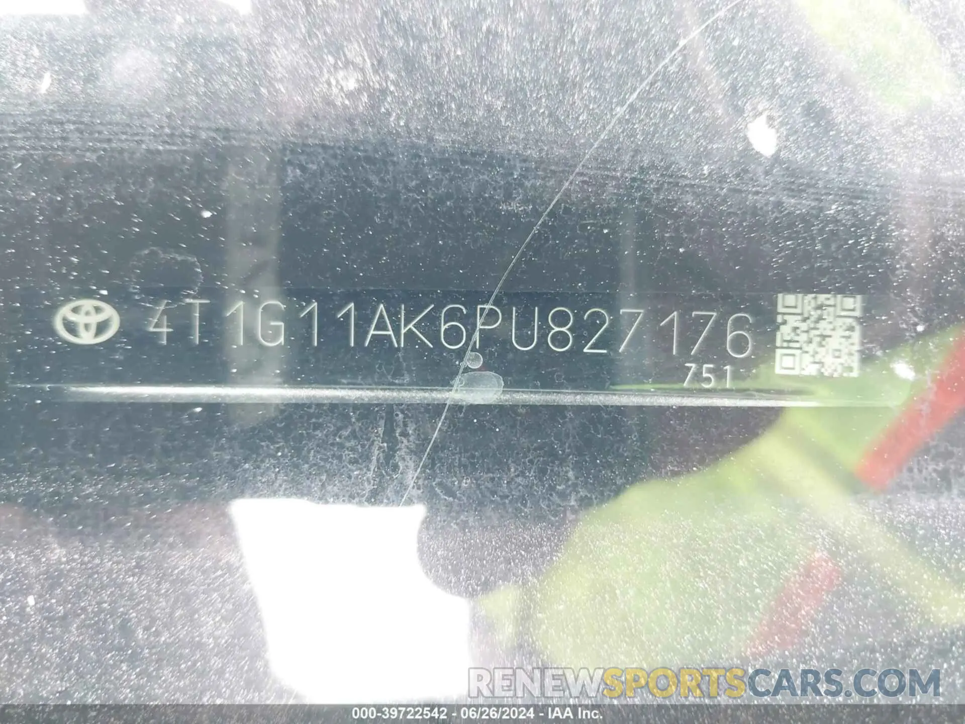 9 Фотография поврежденного автомобиля 4T1G11AK6PU827176 TOYOTA CAMRY 2023