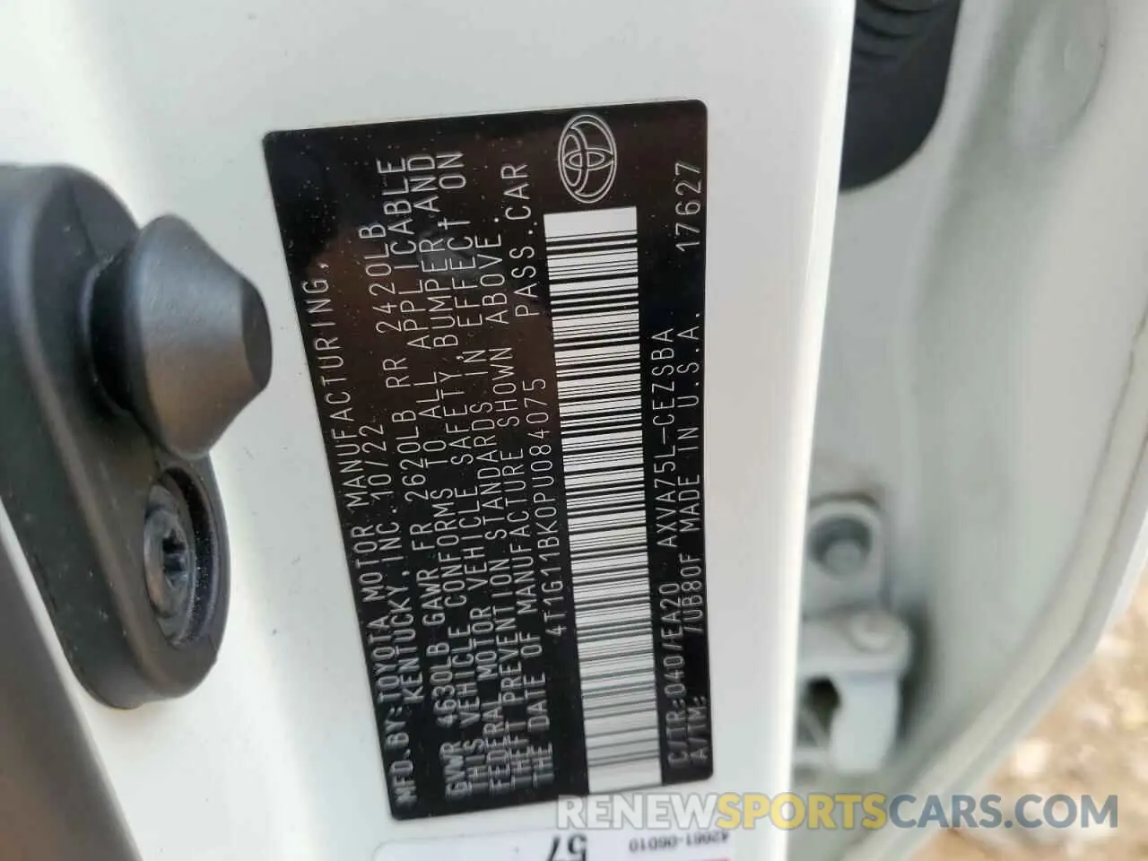 14 Фотография поврежденного автомобиля 4T1G11BK0PU084075 TOYOTA CAMRY 2023
