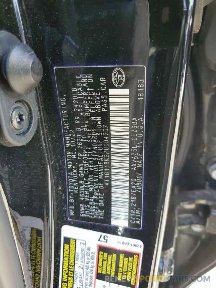 13 Photograph of a damaged car 4T1G11BK2PU084207 TOYOTA CAMRY 2023
