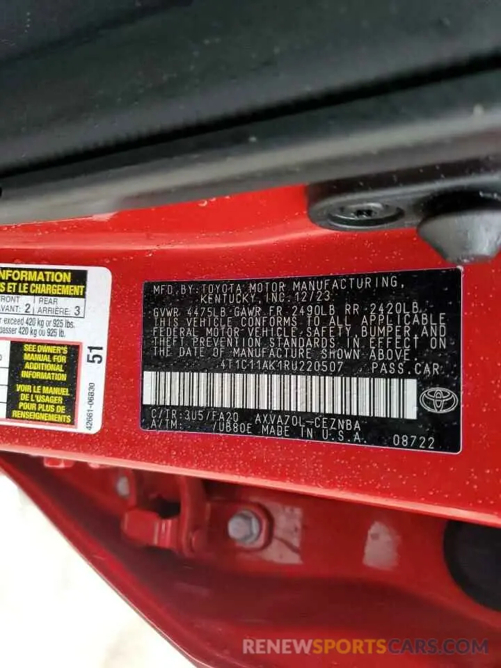 13 Photograph of a damaged car 4T1C11AK1RU220507 TOYOTA CAMRY 2024