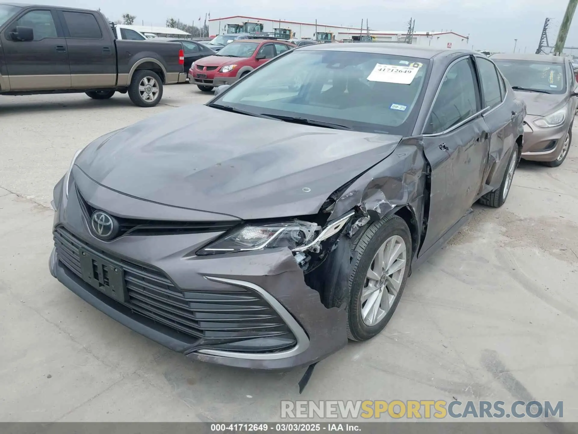 2 Photograph of a damaged car 4T1C11AK6RU850099 TOYOTA CAMRY 2024
