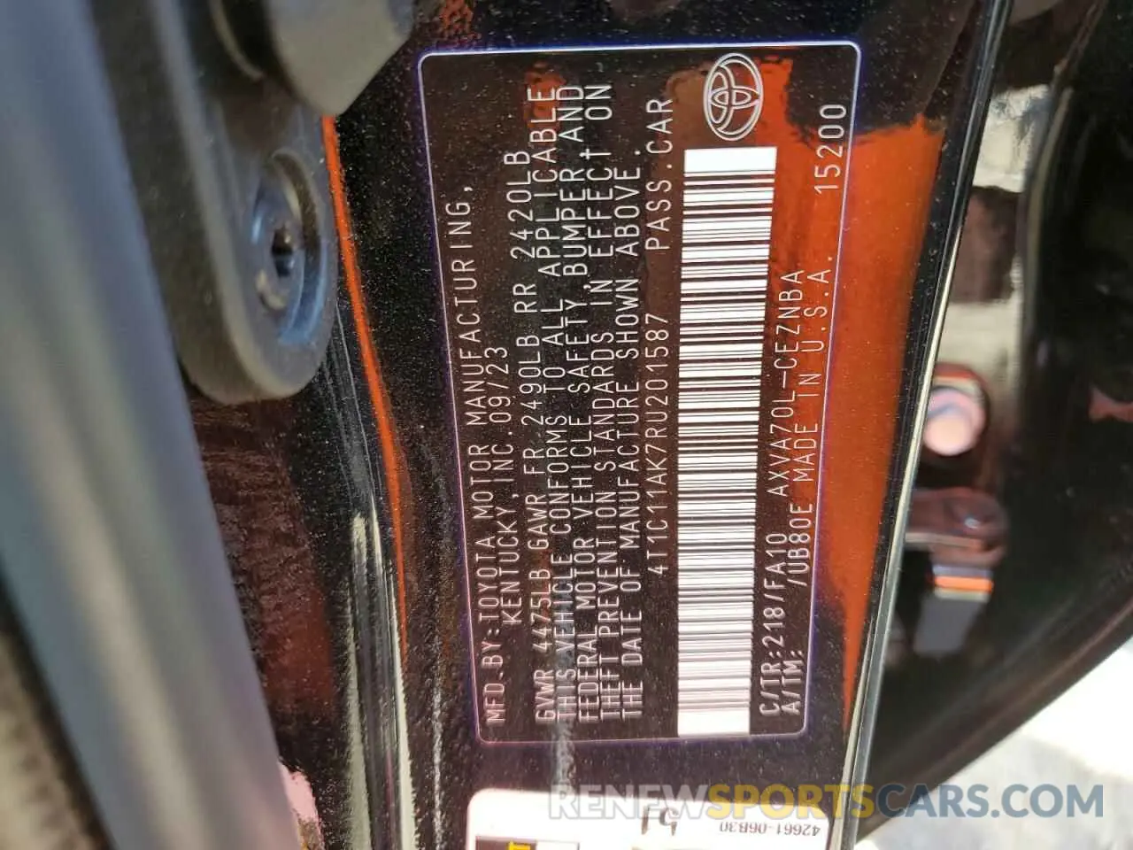 12 Фотография поврежденного автомобиля 4T1C11AK7RU201587 TOYOTA CAMRY 2024