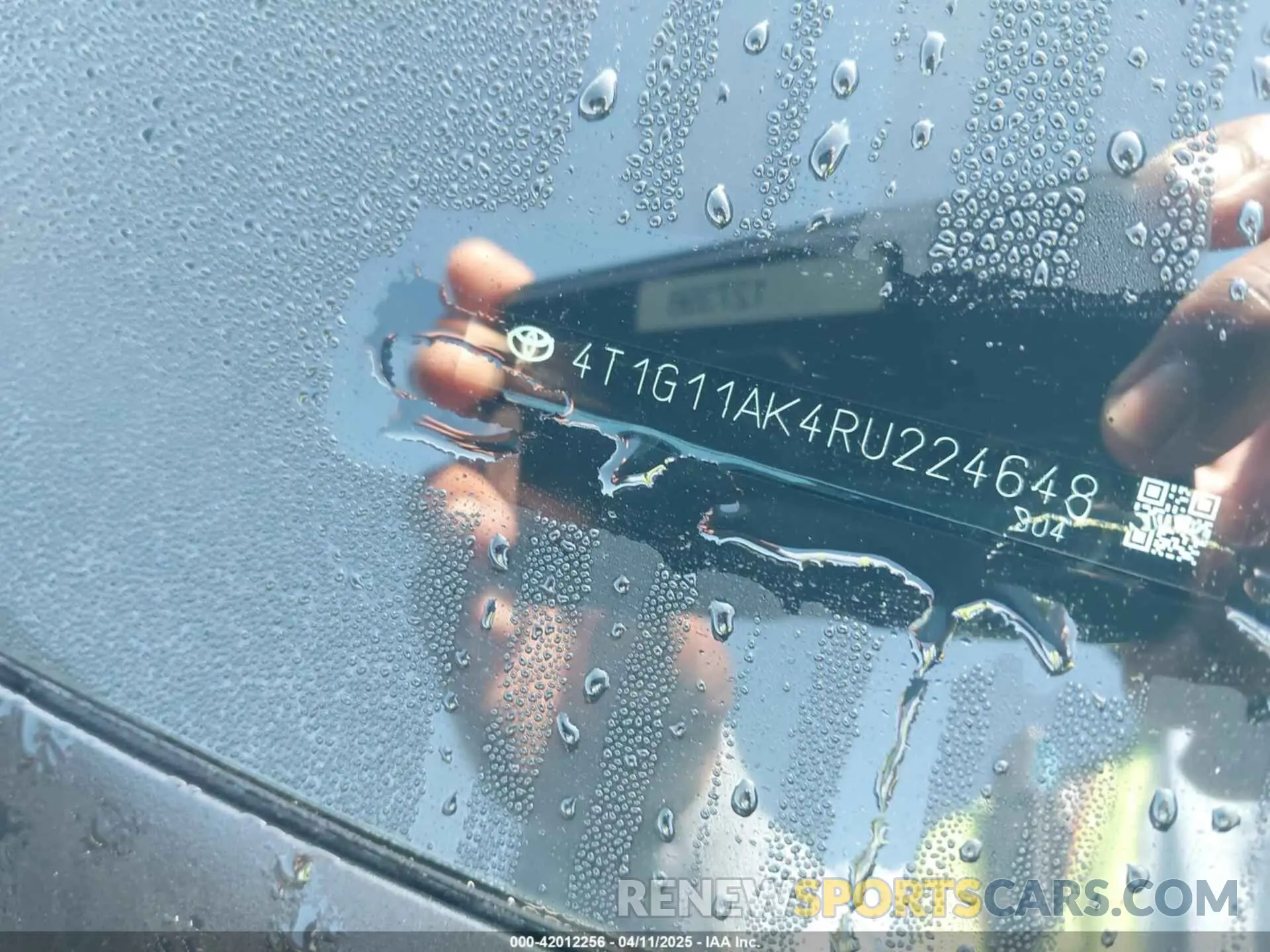 9 Photograph of a damaged car 4T1G11AK4RU224648 TOYOTA CAMRY 2024