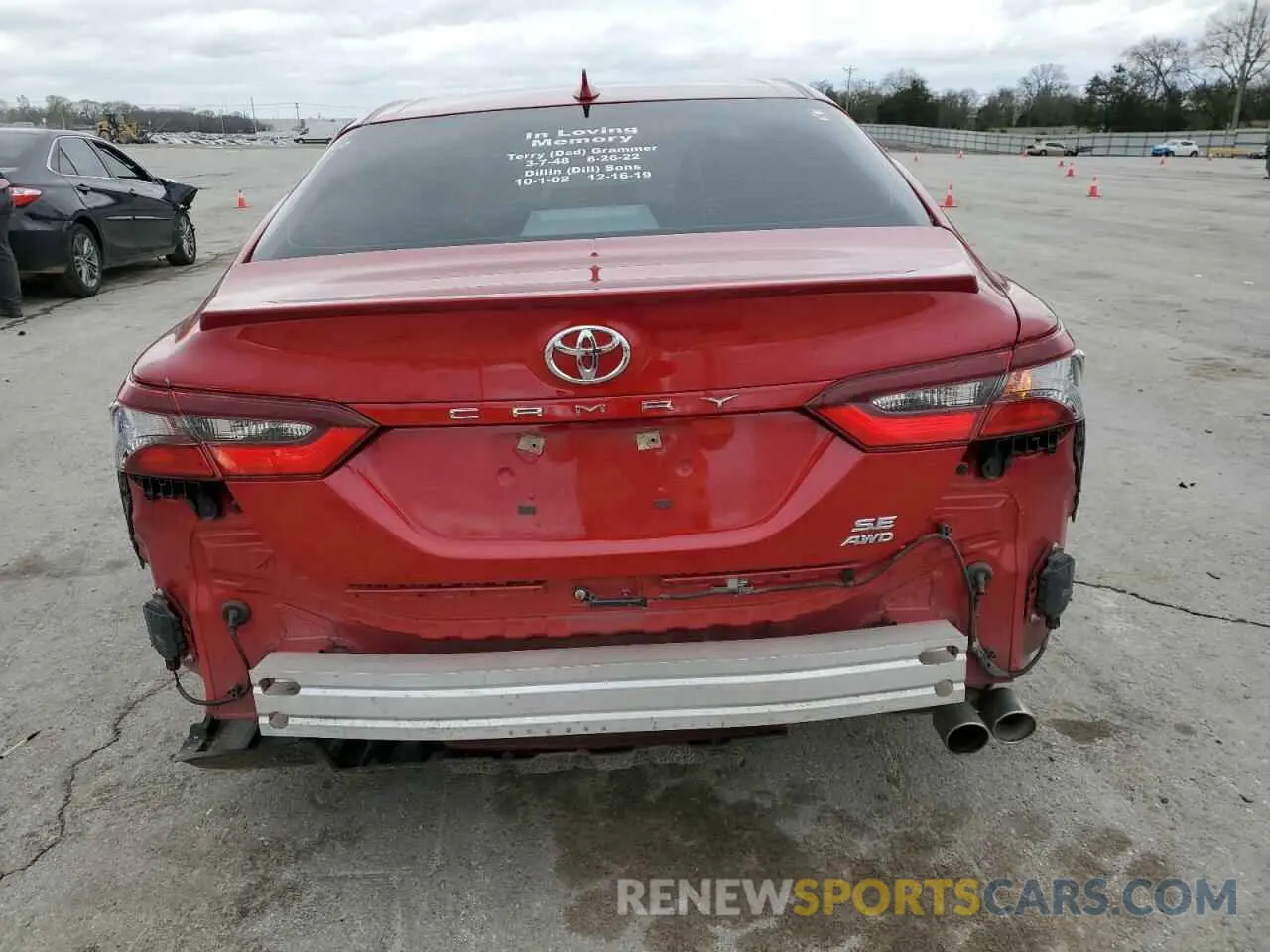 6 Photograph of a damaged car 4T1T11BK0RU121398 TOYOTA CAMRY 2024