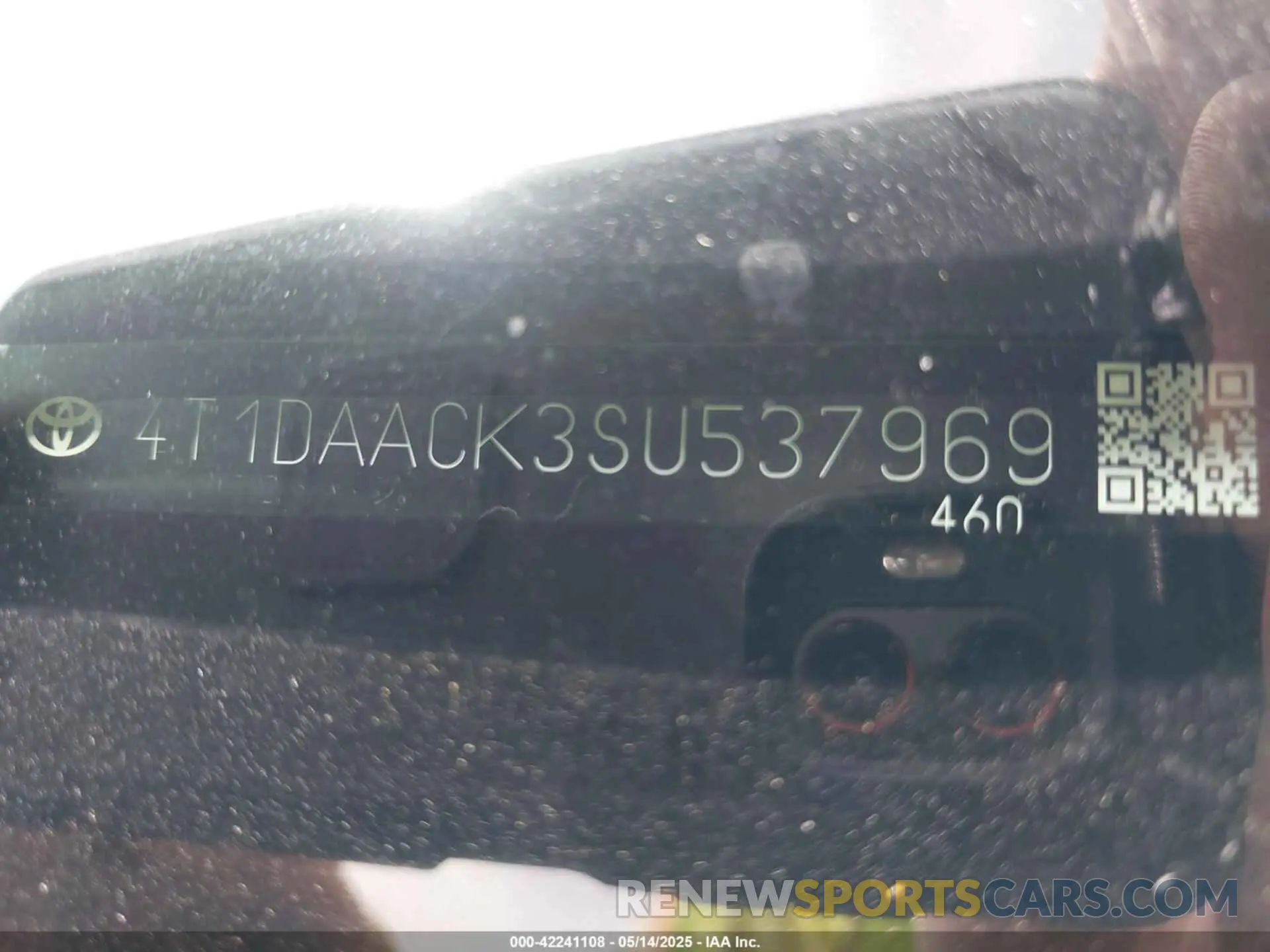 16 Фотография поврежденного автомобиля 4T1DAACK3SU537969 TOYOTA CAMRY 2025